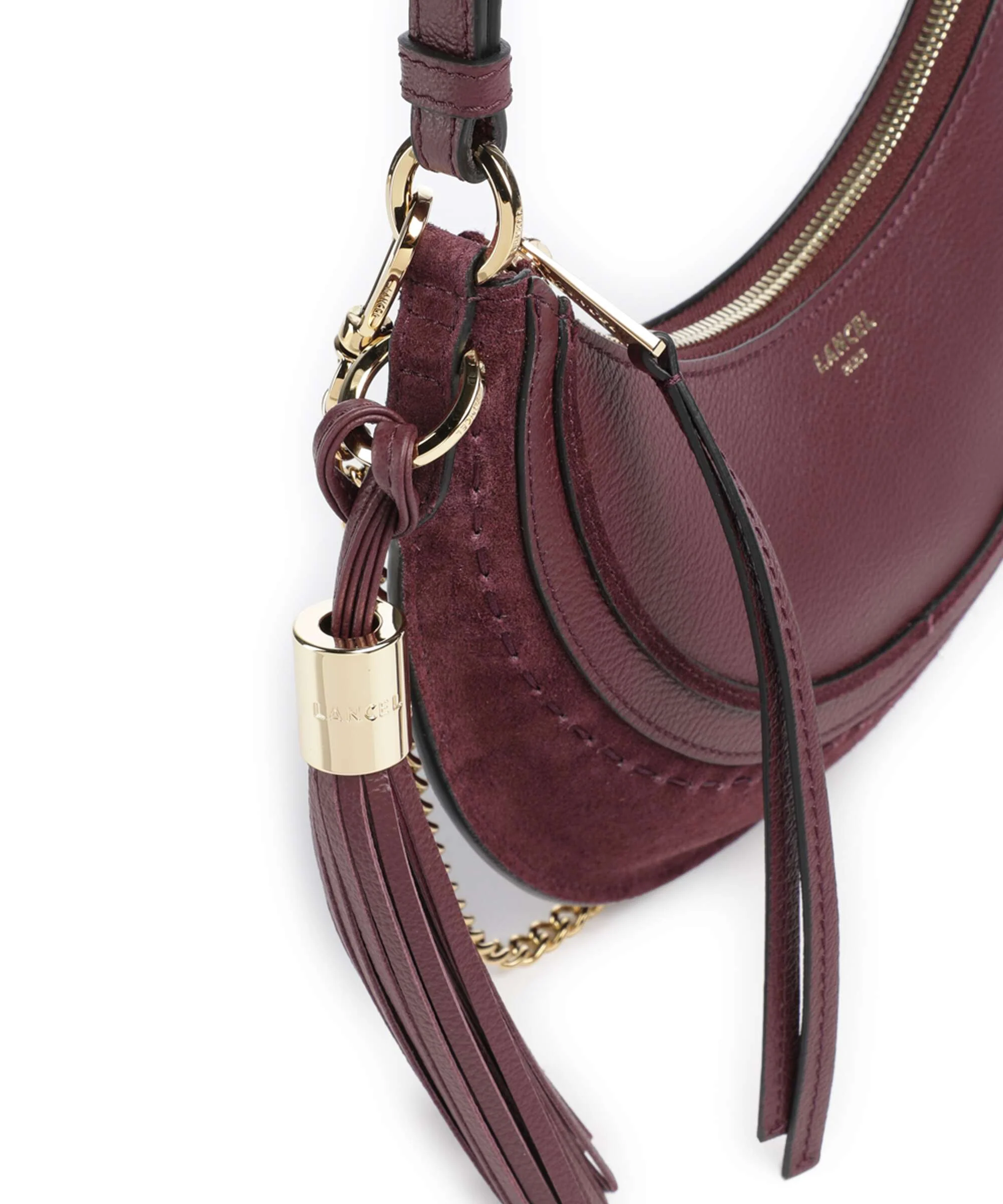 Lancel Hobohème S Sac porté épaule cassis - Image 5