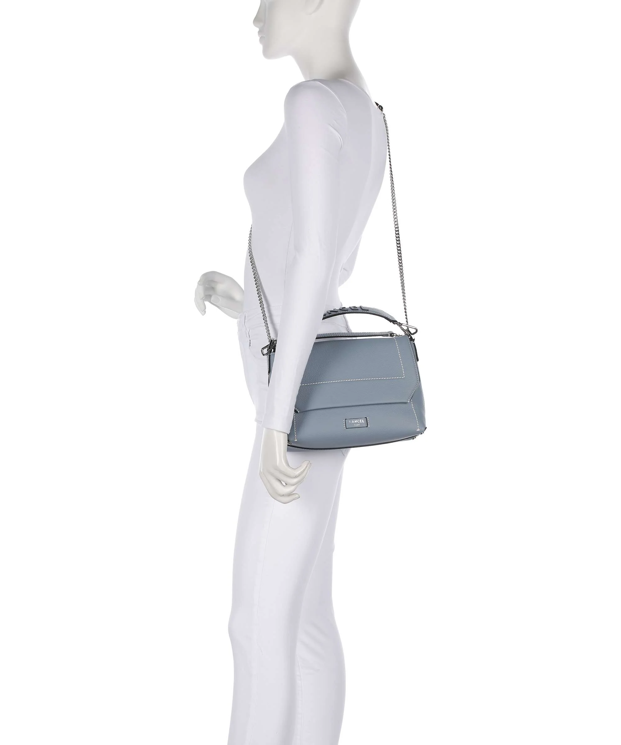 Lancel Ninon M Sac porté épaule blue foam - Image 4