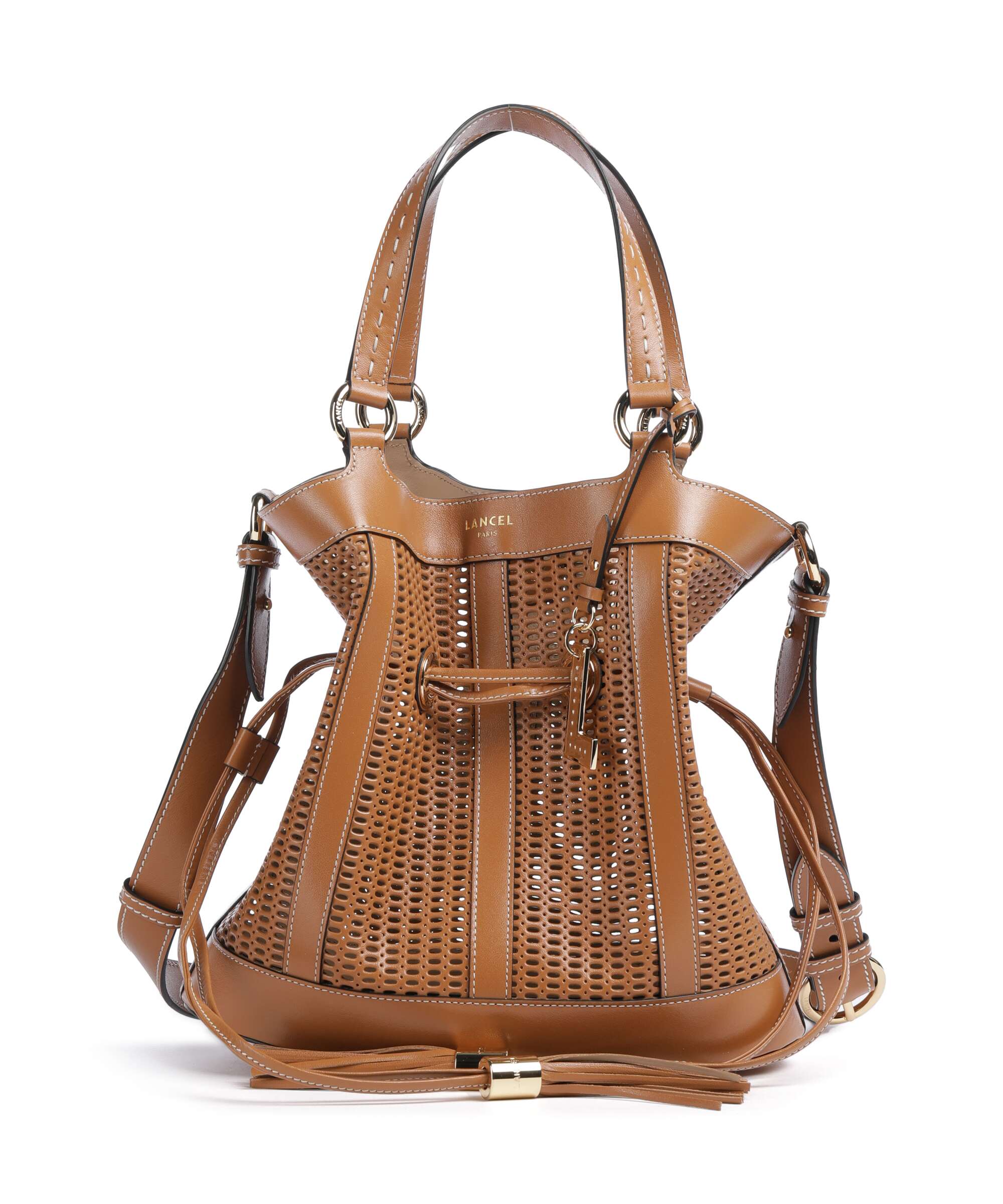Lancel Premier Flirt M Sac seau camel