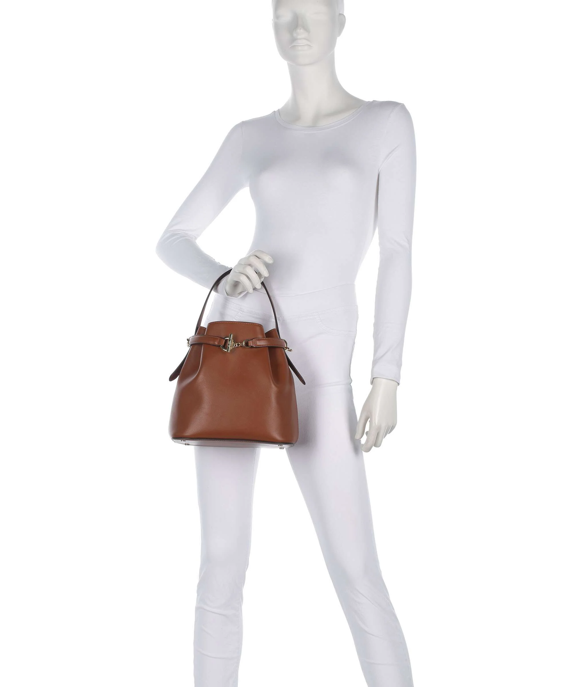 Lauren Ralph Lauren Blaike Medium Sac seau lauren tan - Image 4