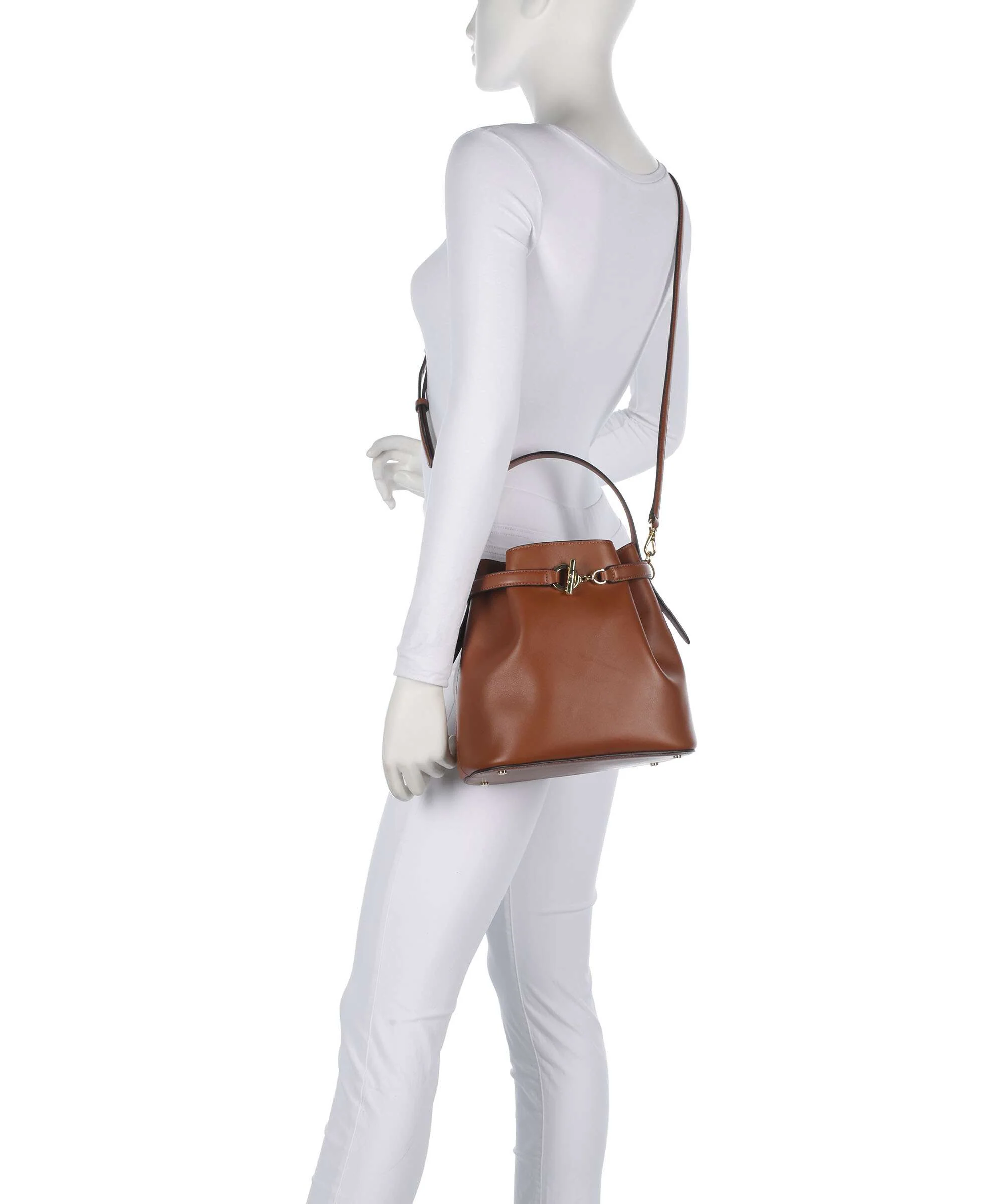 Lauren Ralph Lauren Blaike Medium Sac seau lauren tan - Image 5