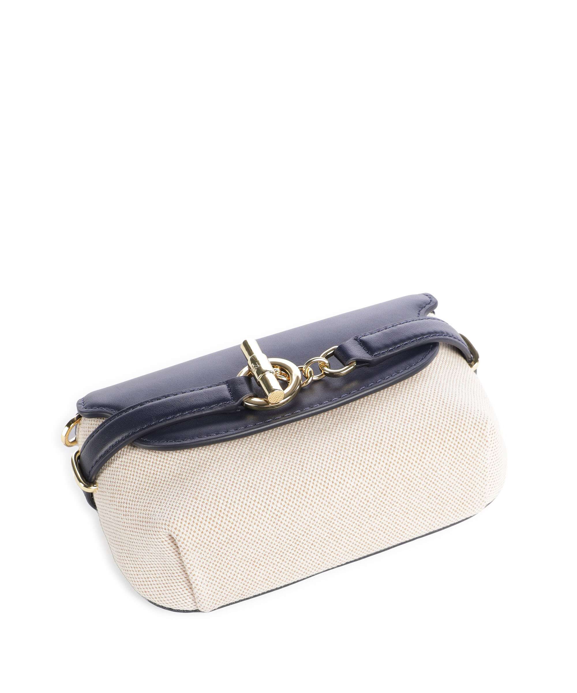 Lauren Ralph Lauren Blaike Small Sac bandoulière natural/buff canvas/refined navy - Image 4