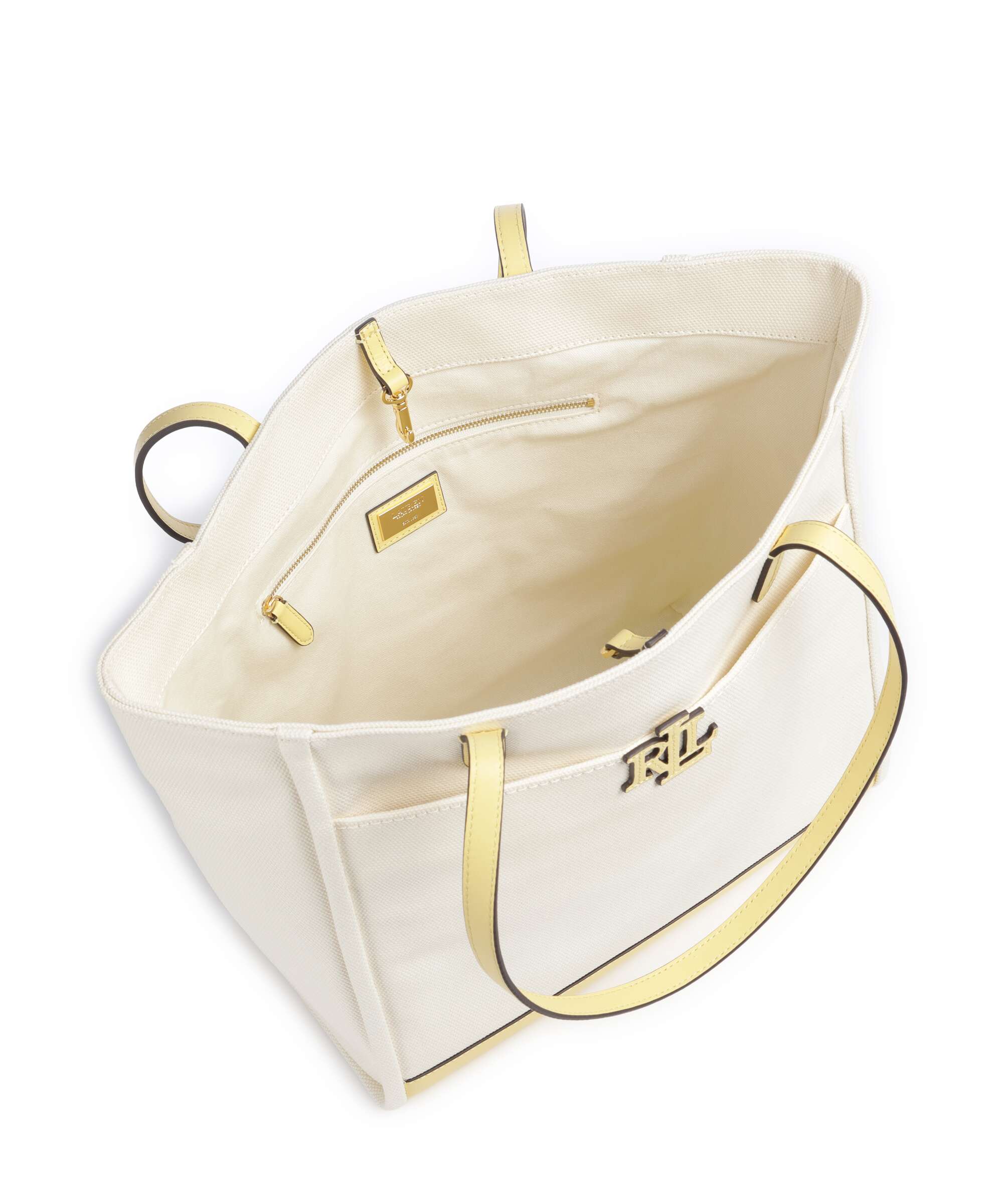Lauren Ralph Lauren Cameryn Large Cabas natural/lemon sorbet - Image 5