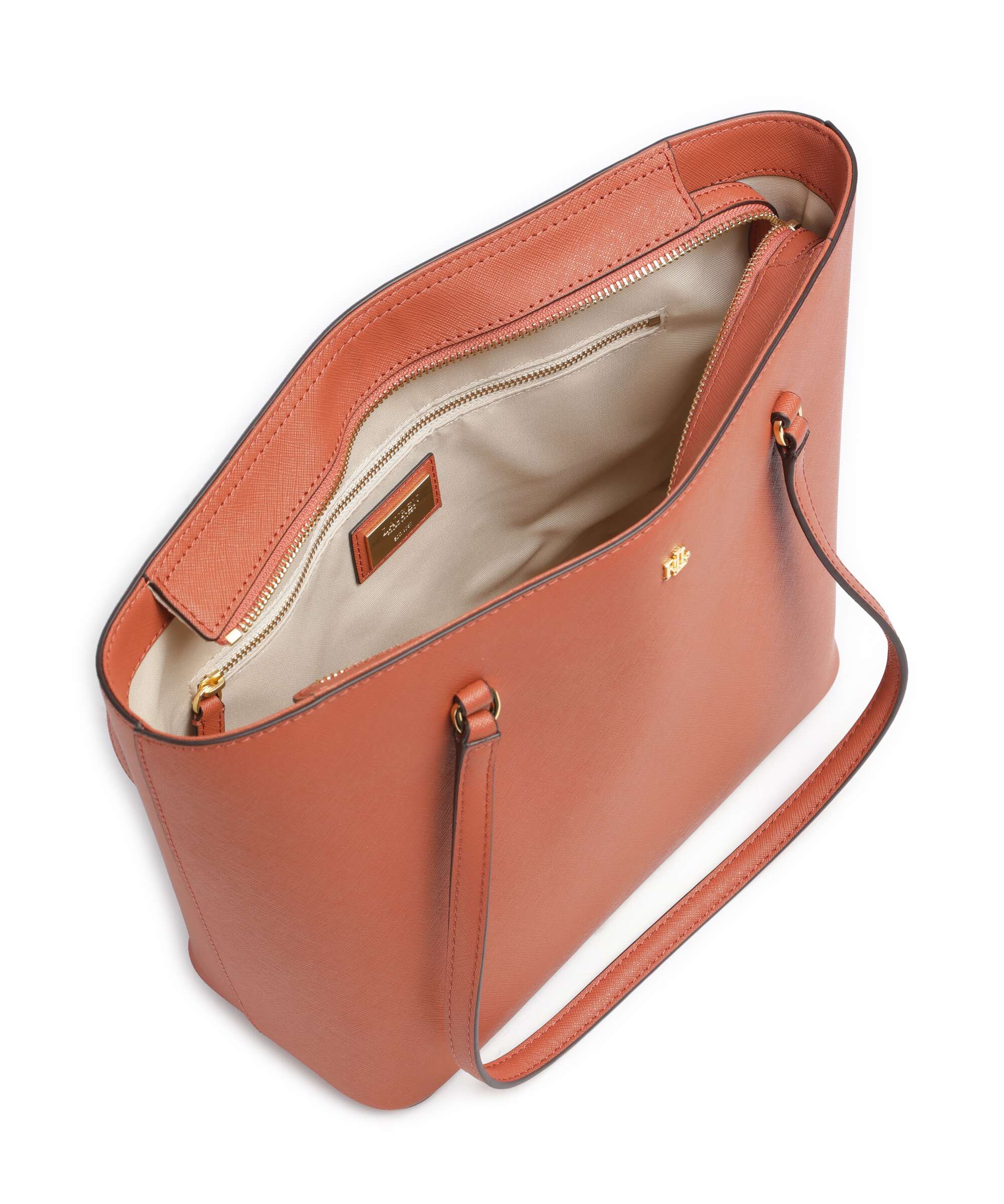 Lauren Ralph Lauren Karly Medium Cabas red terracotta - Image 5
