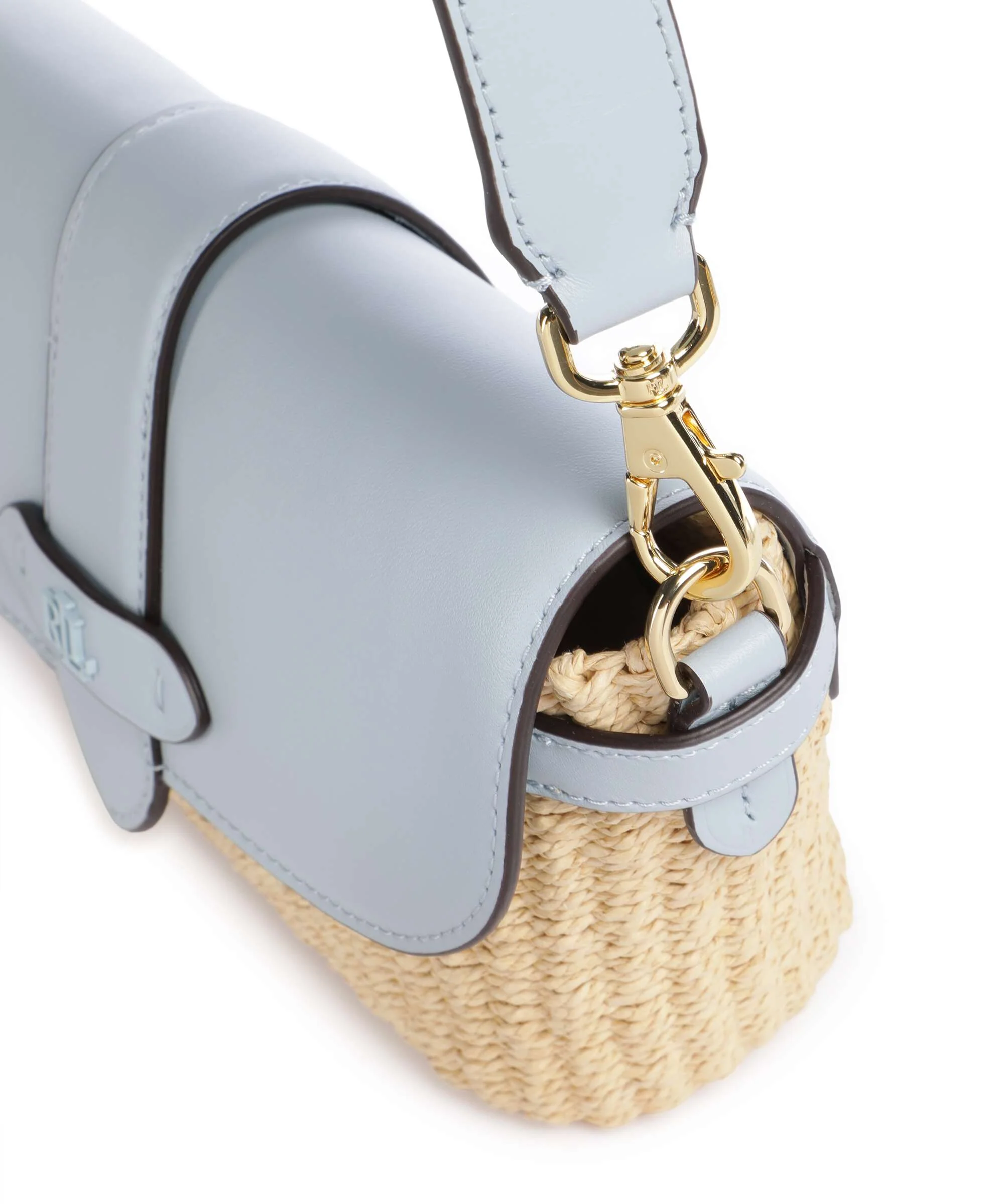 Lauren Ralph Lauren Lynden Small Sac porté épaule natural/alpine blue - Image 4