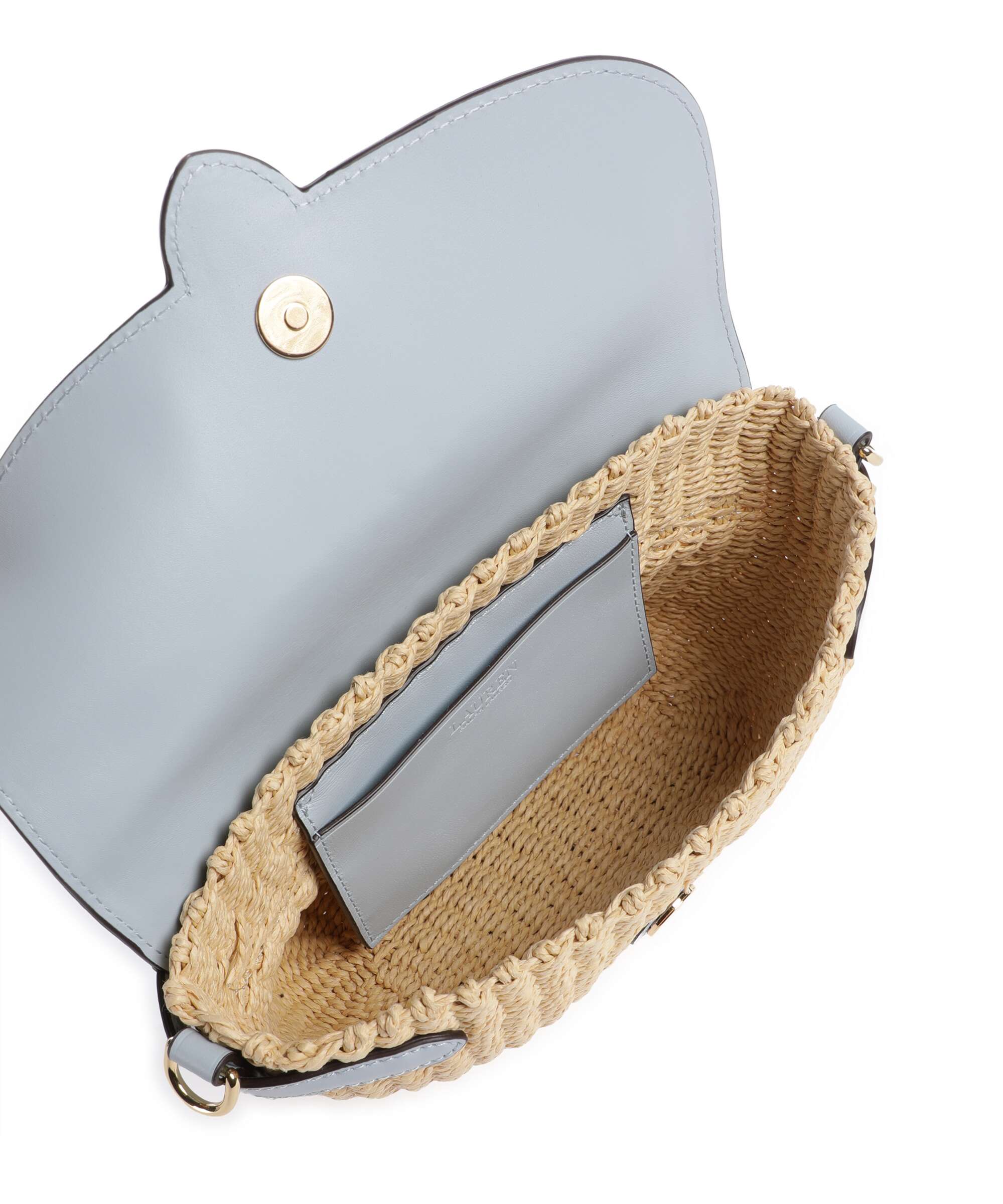 Lauren Ralph Lauren Lynden Small Sac porté épaule natural/alpine blue - Image 6