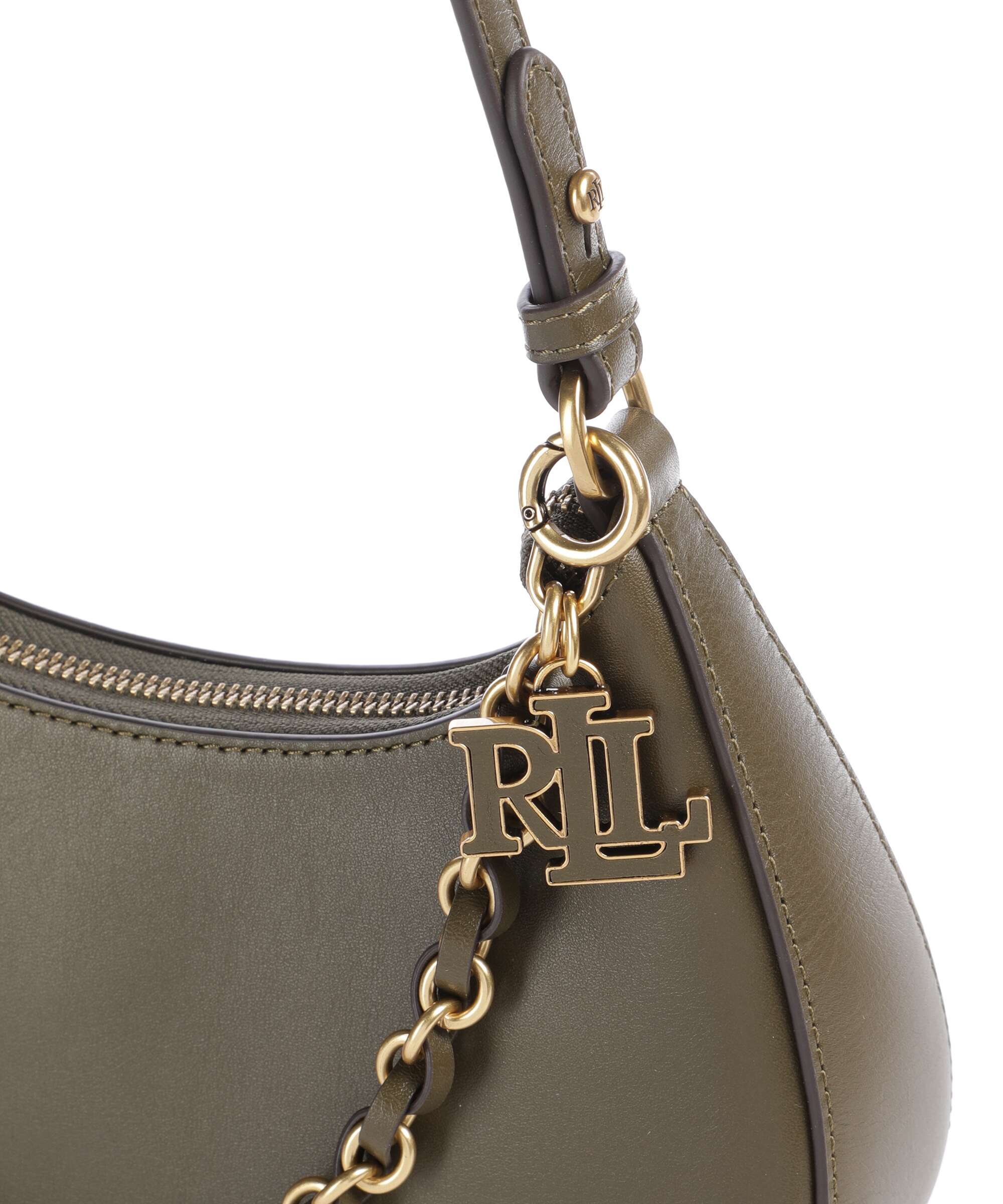 Lauren Ralph Lauren Marcy Medium Sac porté épaule botanic green - Image 4