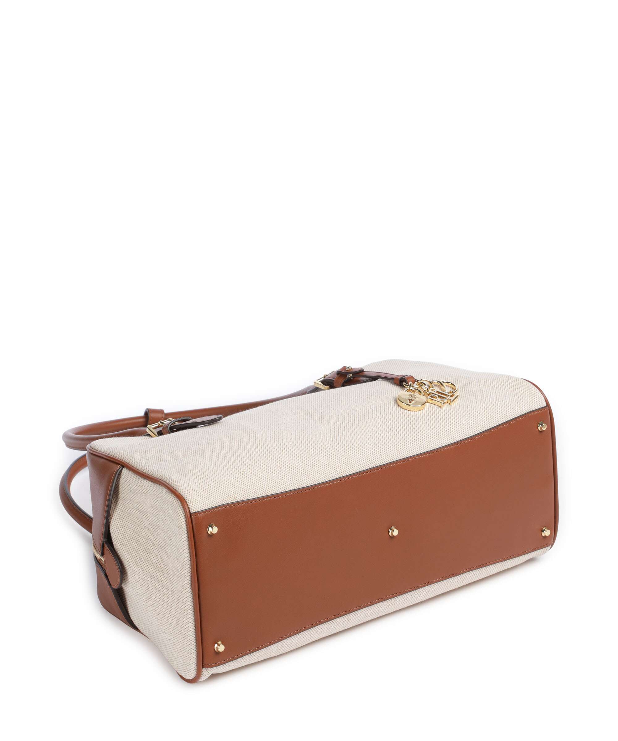 Lauren Ralph Lauren Marcy Sac porté épaule natural/buff canvas/lauren tan - Image 5