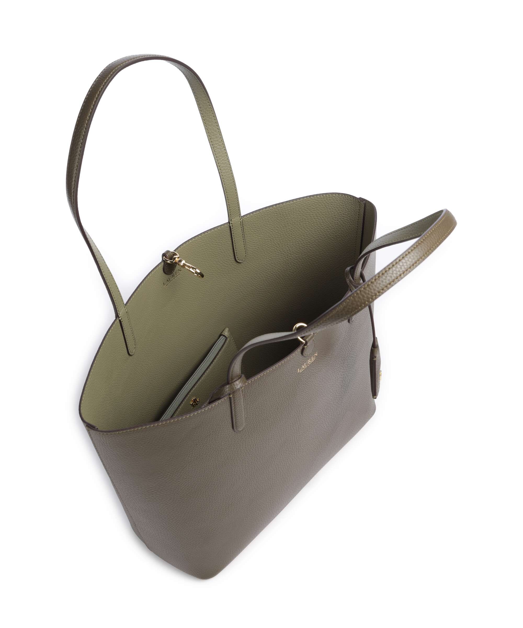 Lauren Ralph Lauren Medium Cabas botanic green/sage green - Image 6