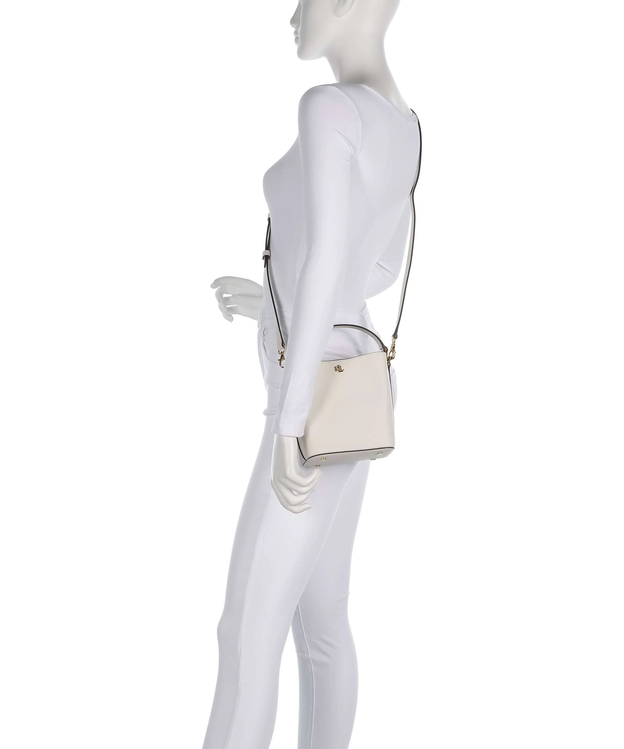 Lauren Ralph Lauren Reese Small Sac seau soft white/pb - Image 3