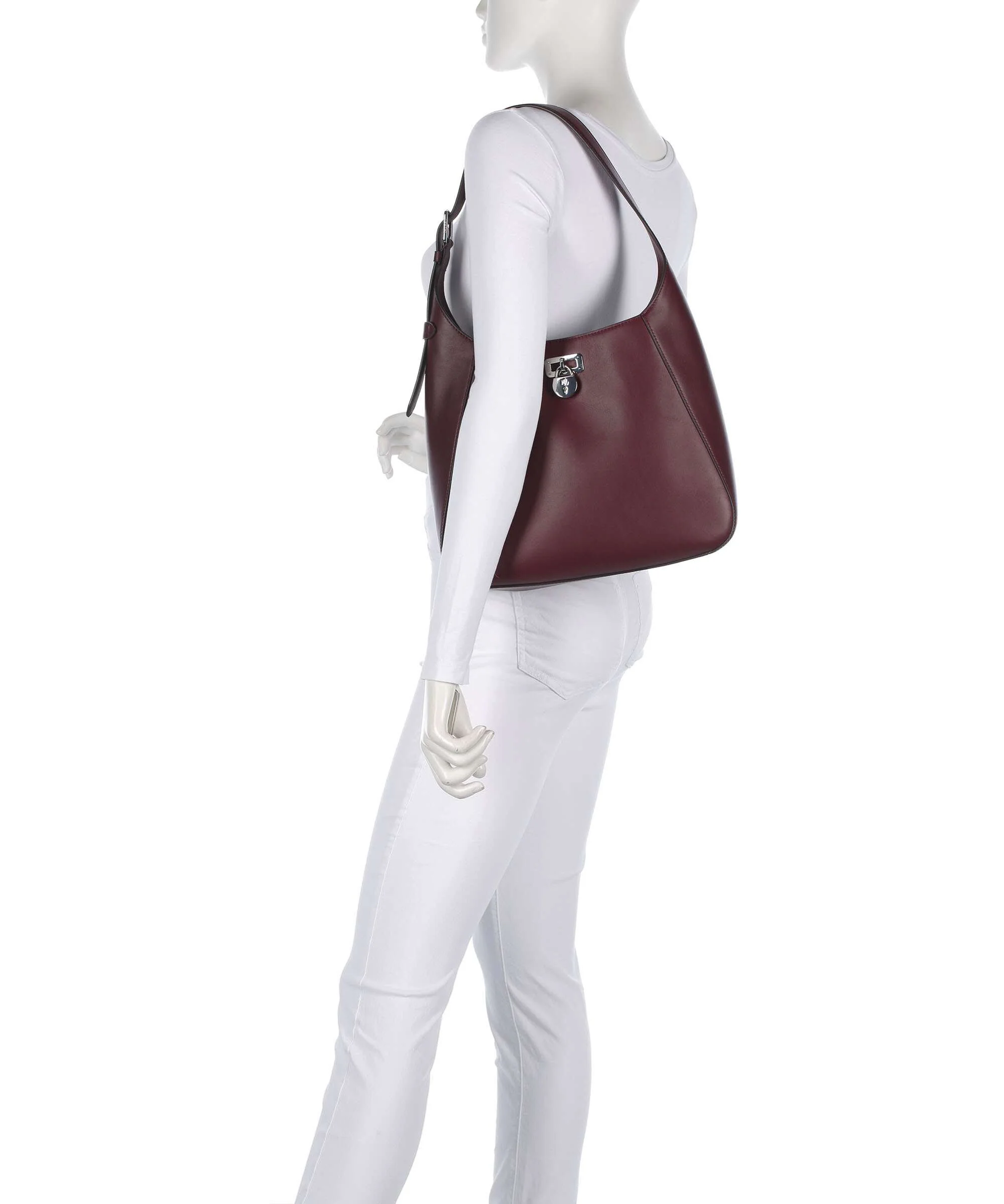 Lauren Ralph Lauren Tanner Large Sac porté épaule dark garnet - Image 3