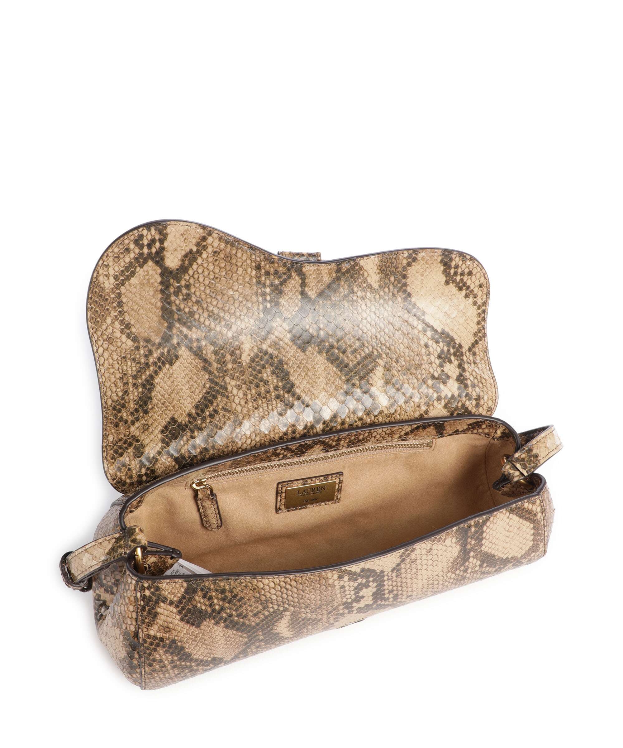 Lauren Ralph Lauren Tasha Medium Sac porté épaule tan multi - Image 5