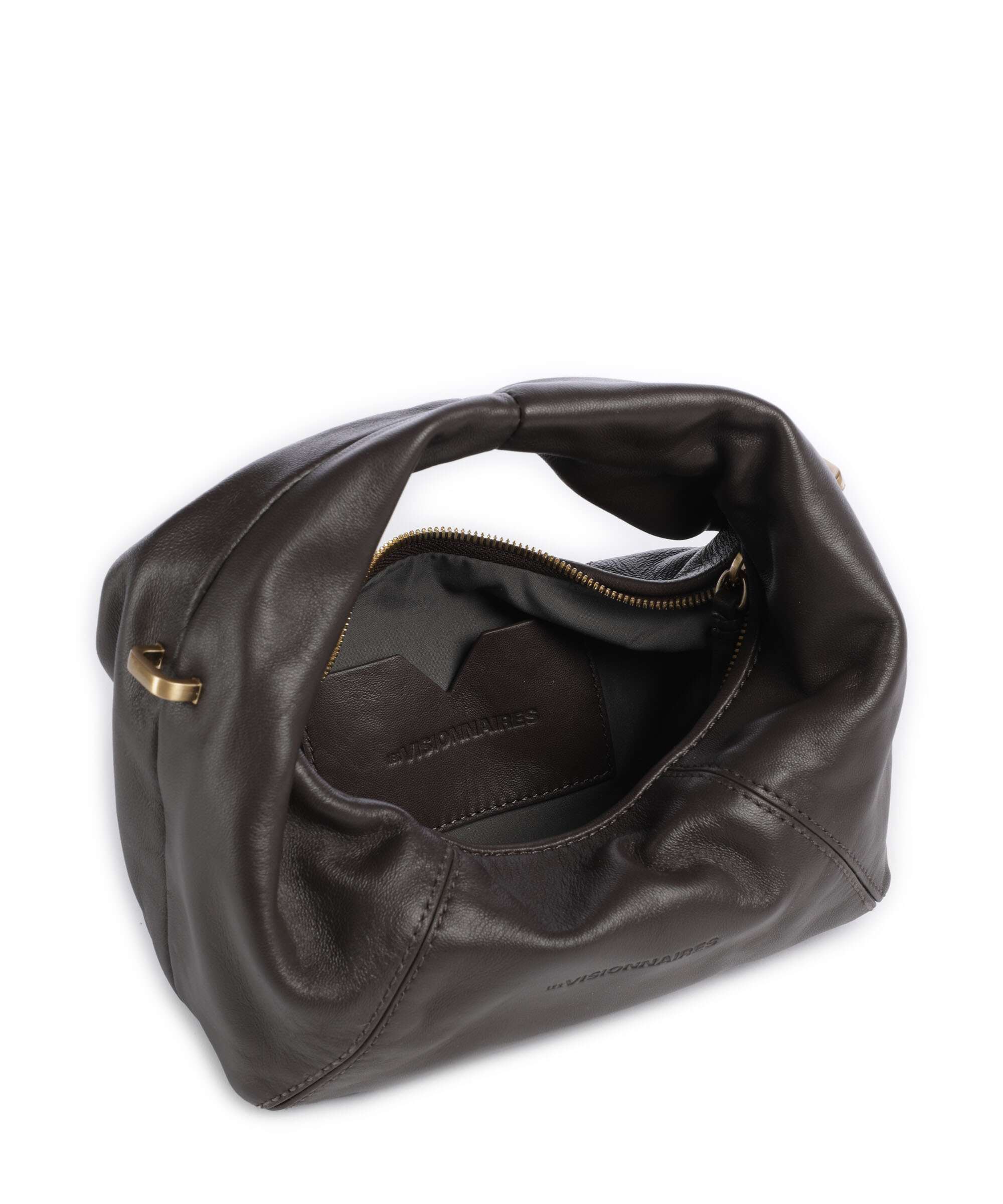 Les Visionnaires Greta Icon Cinkle Silky Sac à main chocolate brown - Image 6