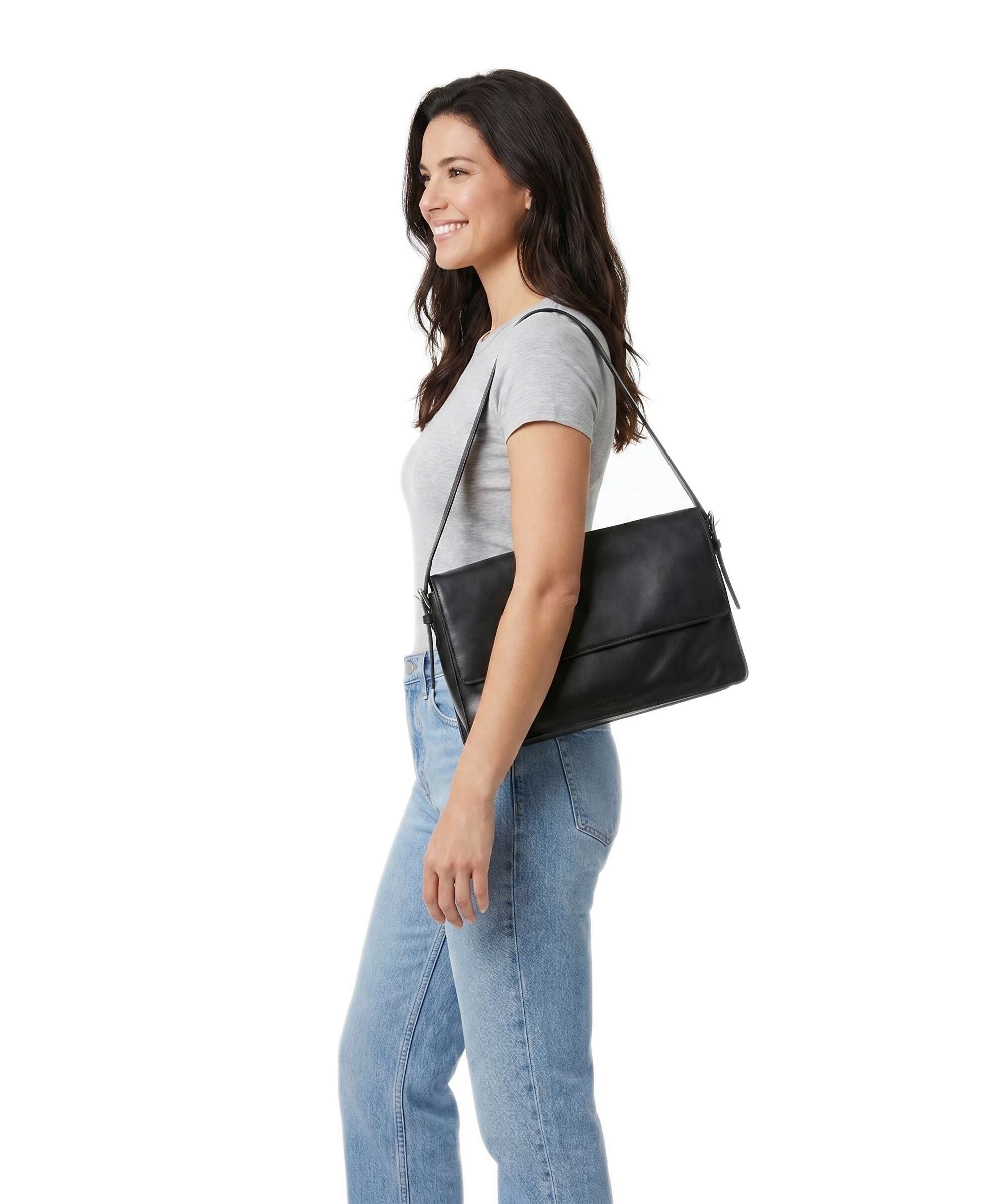 Liebeskind Audrey Recycled Soft Calf M Sac porté épaule black - Image 3