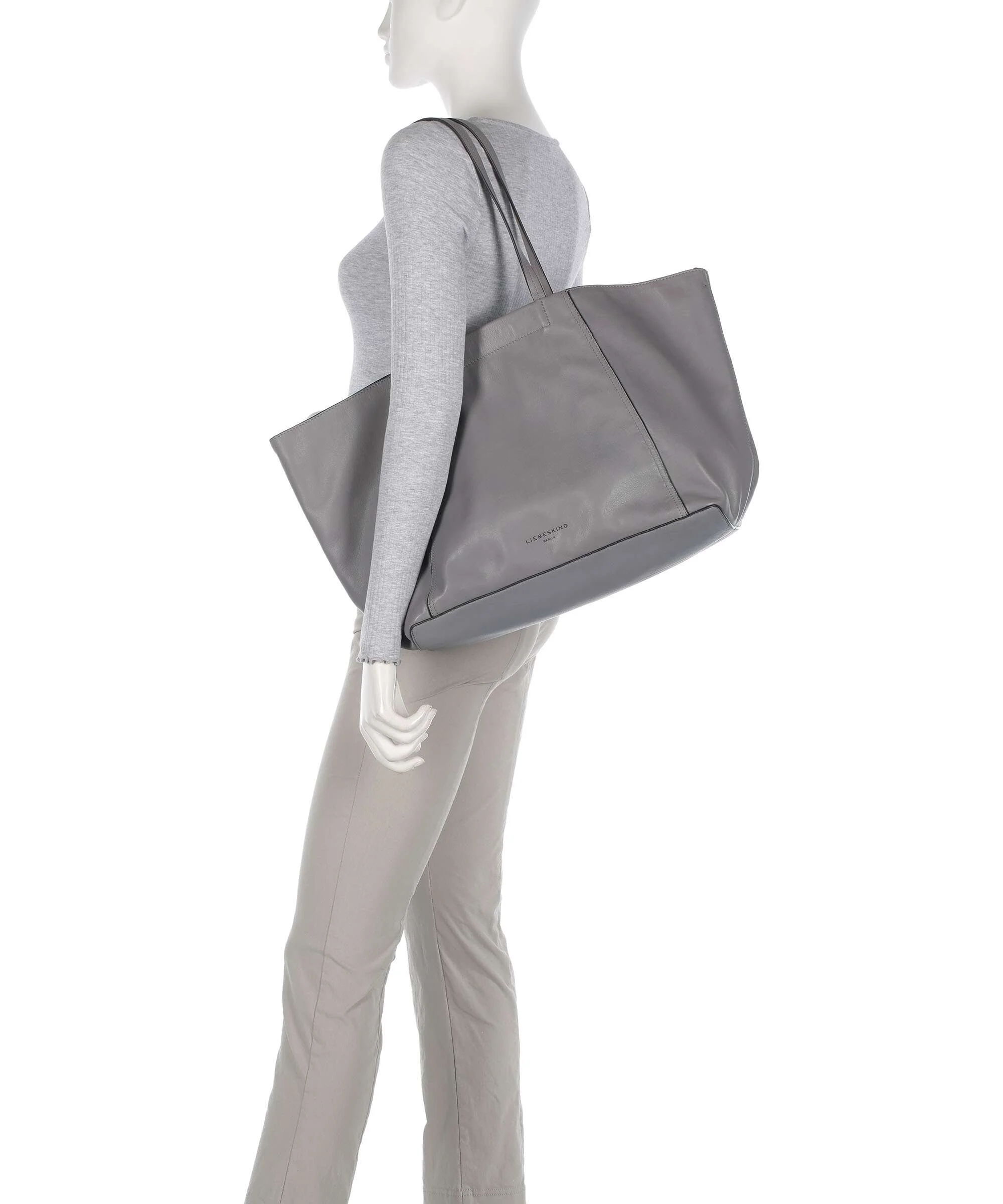 Liebeskind Chudy Sheep Natural L Cabas grigio - Image 3