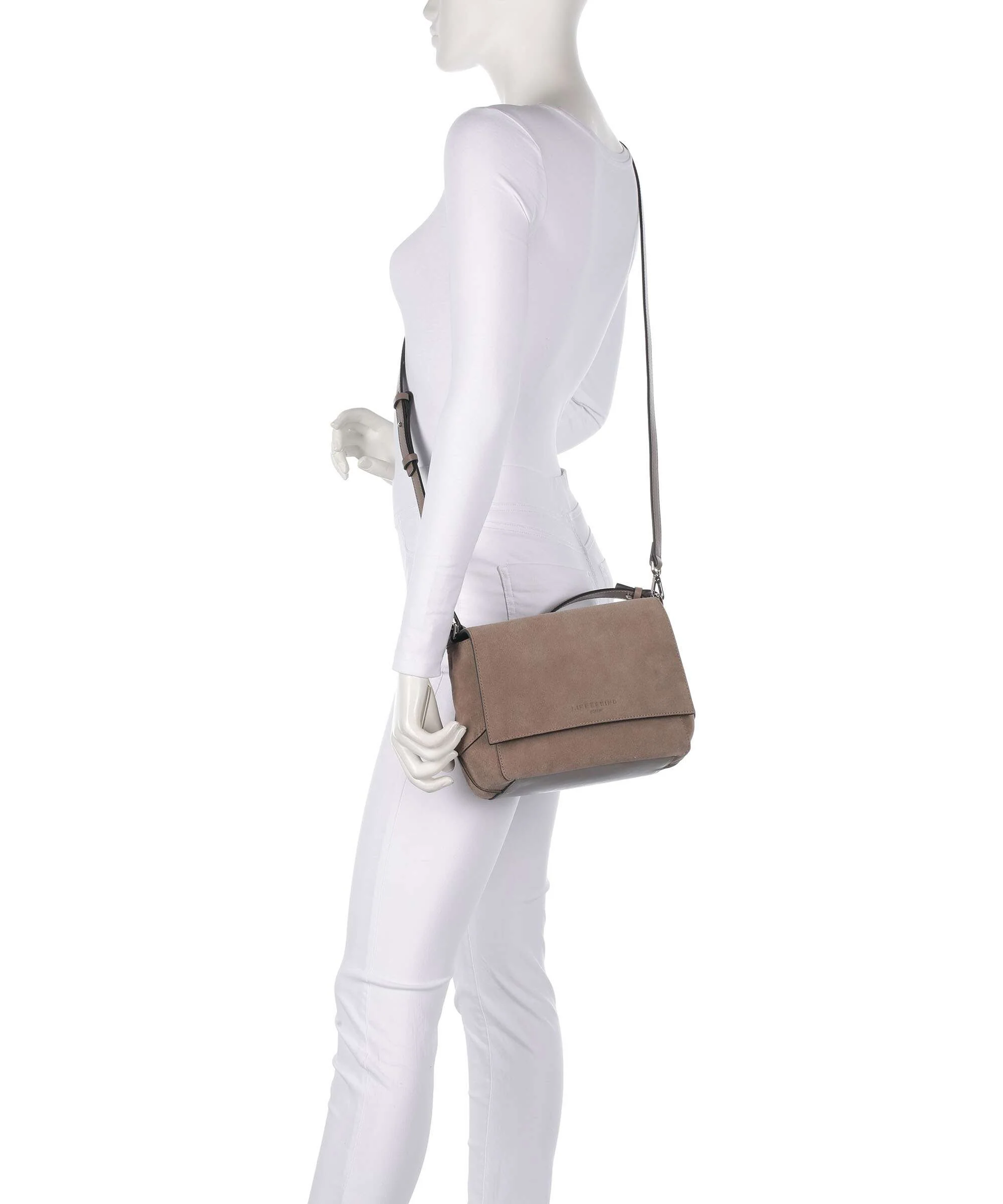 Liebeskind Lilly Suede M Sac porté épaule neutral gray - Image 4