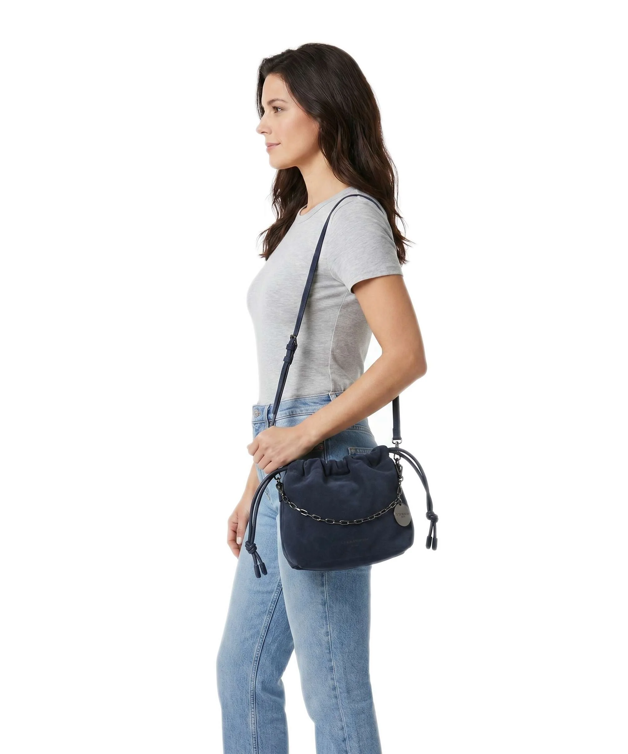Liebeskind Lya II Hydro Suede S Sac seau peacoat - Image 3