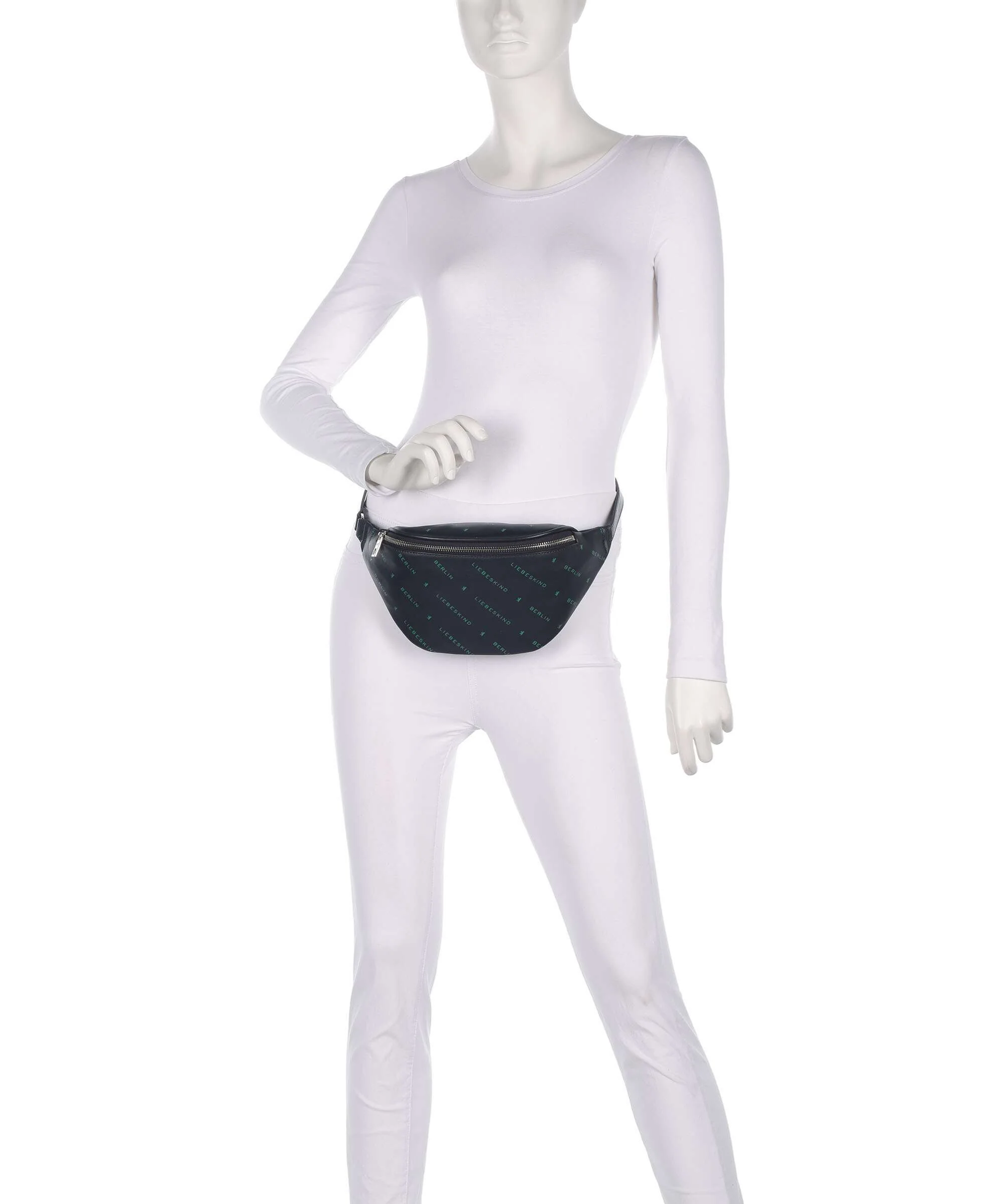 Liebeskind Monogram Soft Nappa M Sac banane dress blues - Image 4