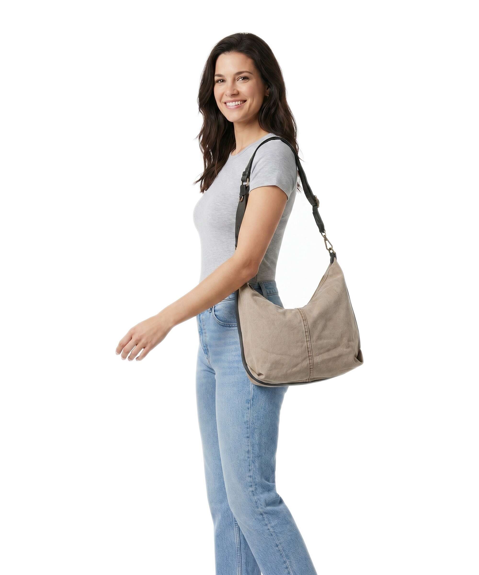 Liebeskind Paris Denim M Sac fourre-tout beige - Image 3