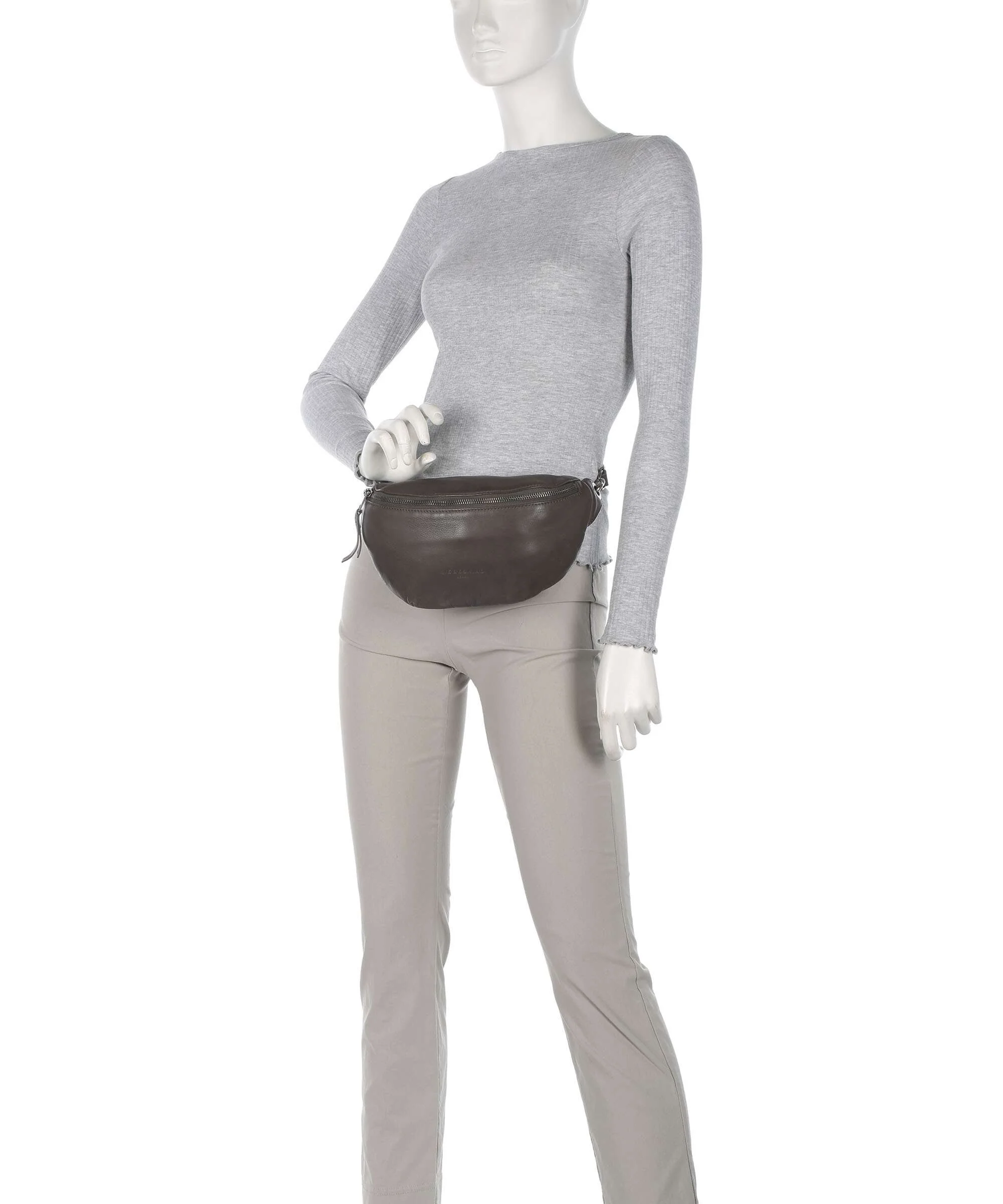 Liebeskind Tavia Sheep Natural Sac banane dark grigio - Image 4