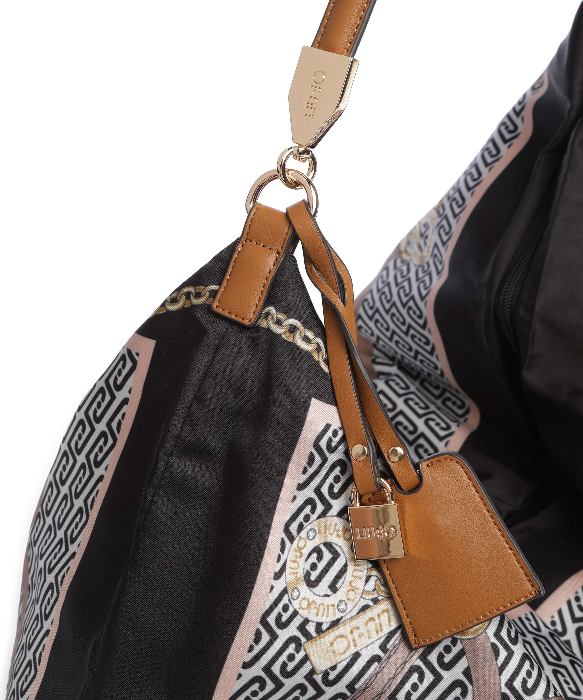Liu Jo Foulard Sac fourre-tout st metall nero - Image 4