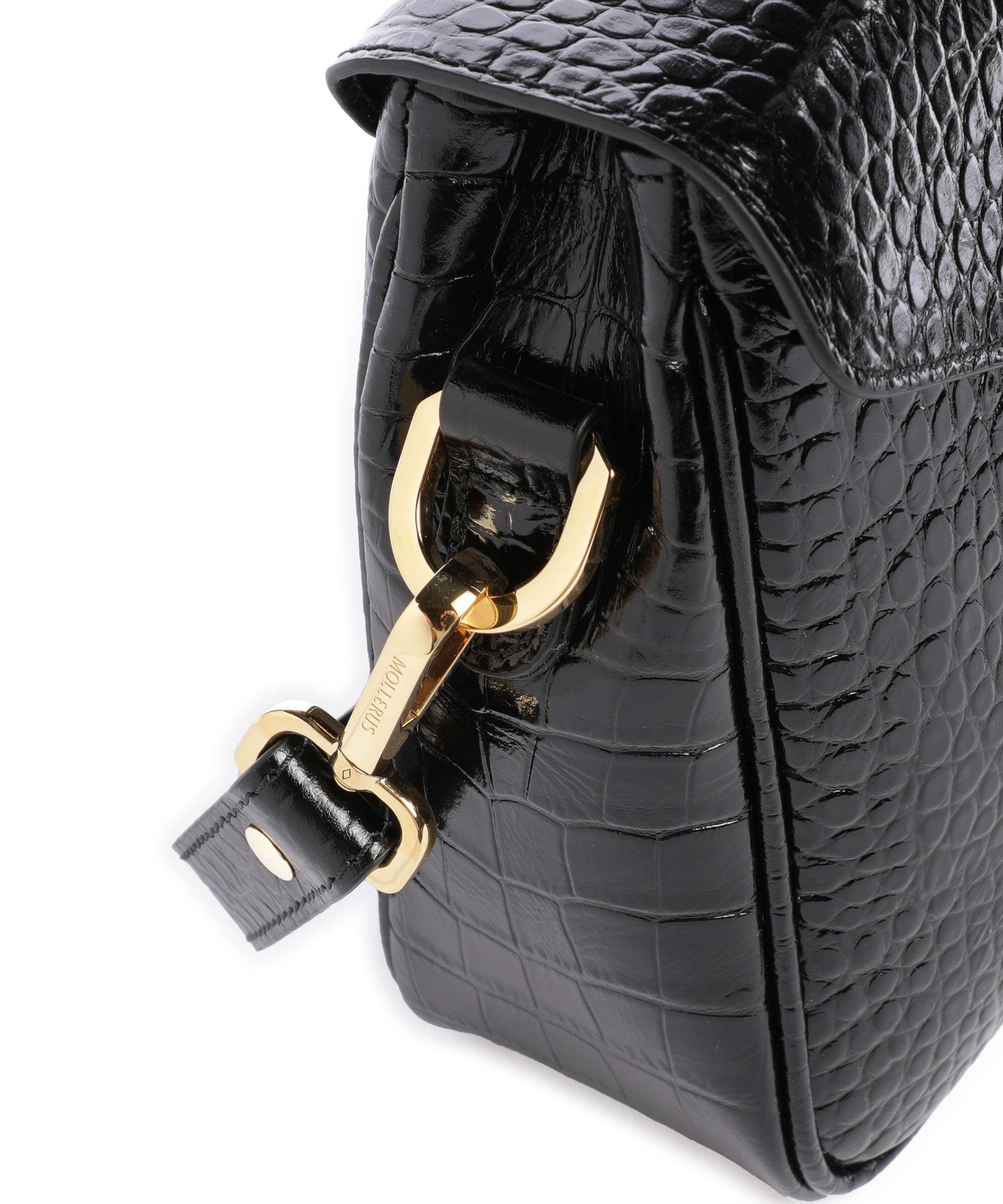 Maison Mollerus Croco Marly Sac bandoulière classic schwarz - Image 4