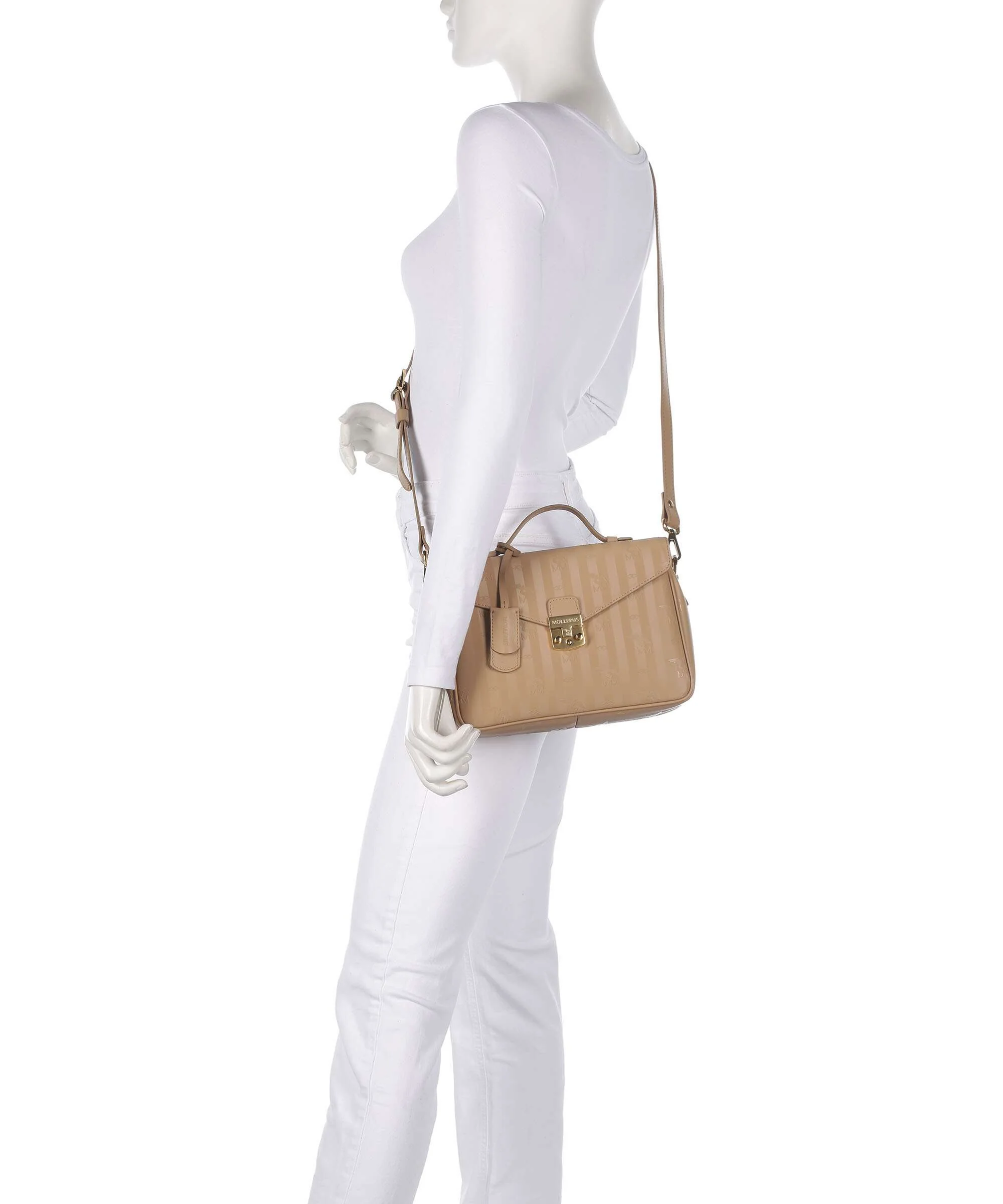 Maison Mollerus Vinerus Marly Sac bandoulière cappuccino beige - Image 4
