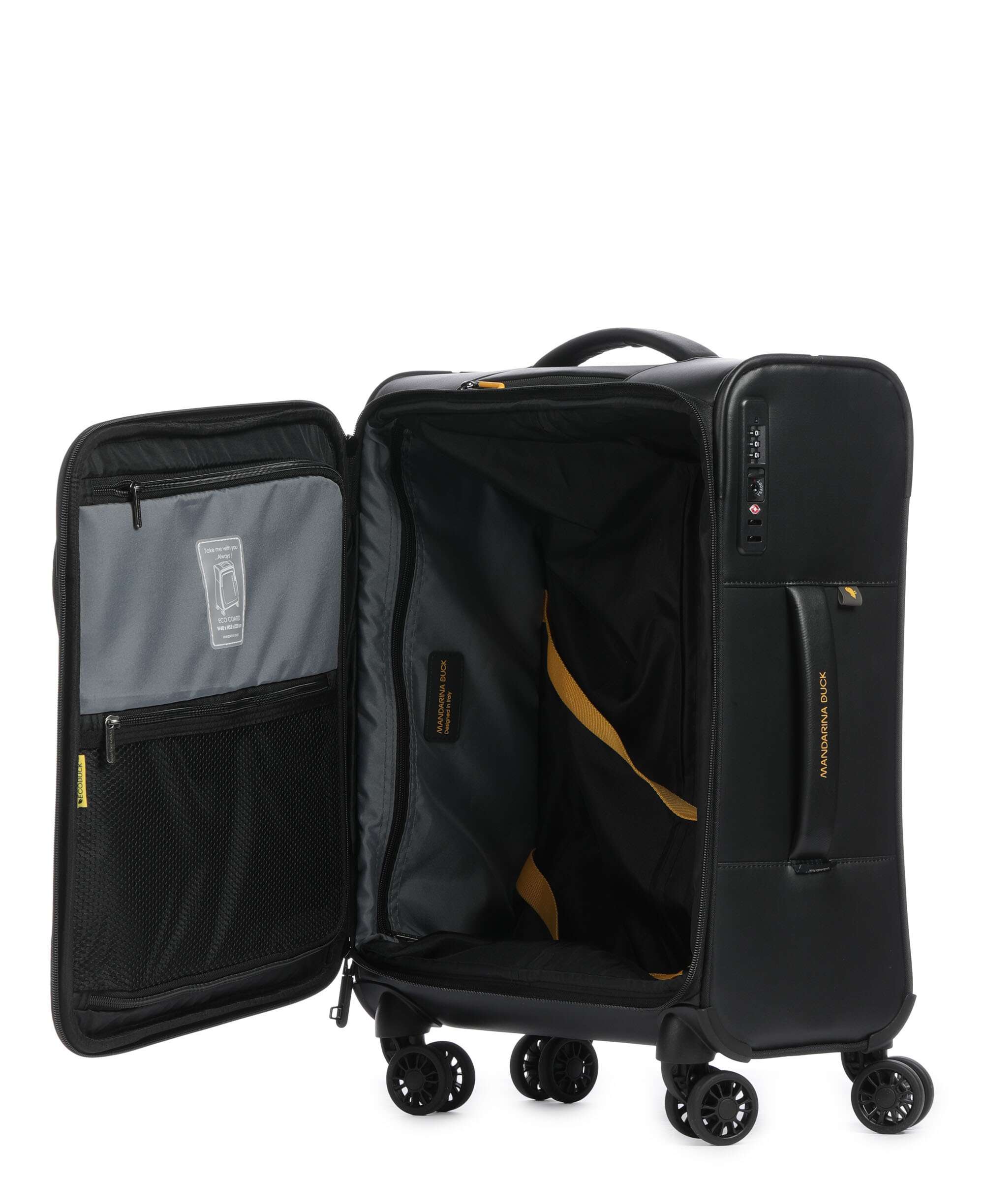 Mandarina Duck Eco Coated Valise 4 roues black - Image 5