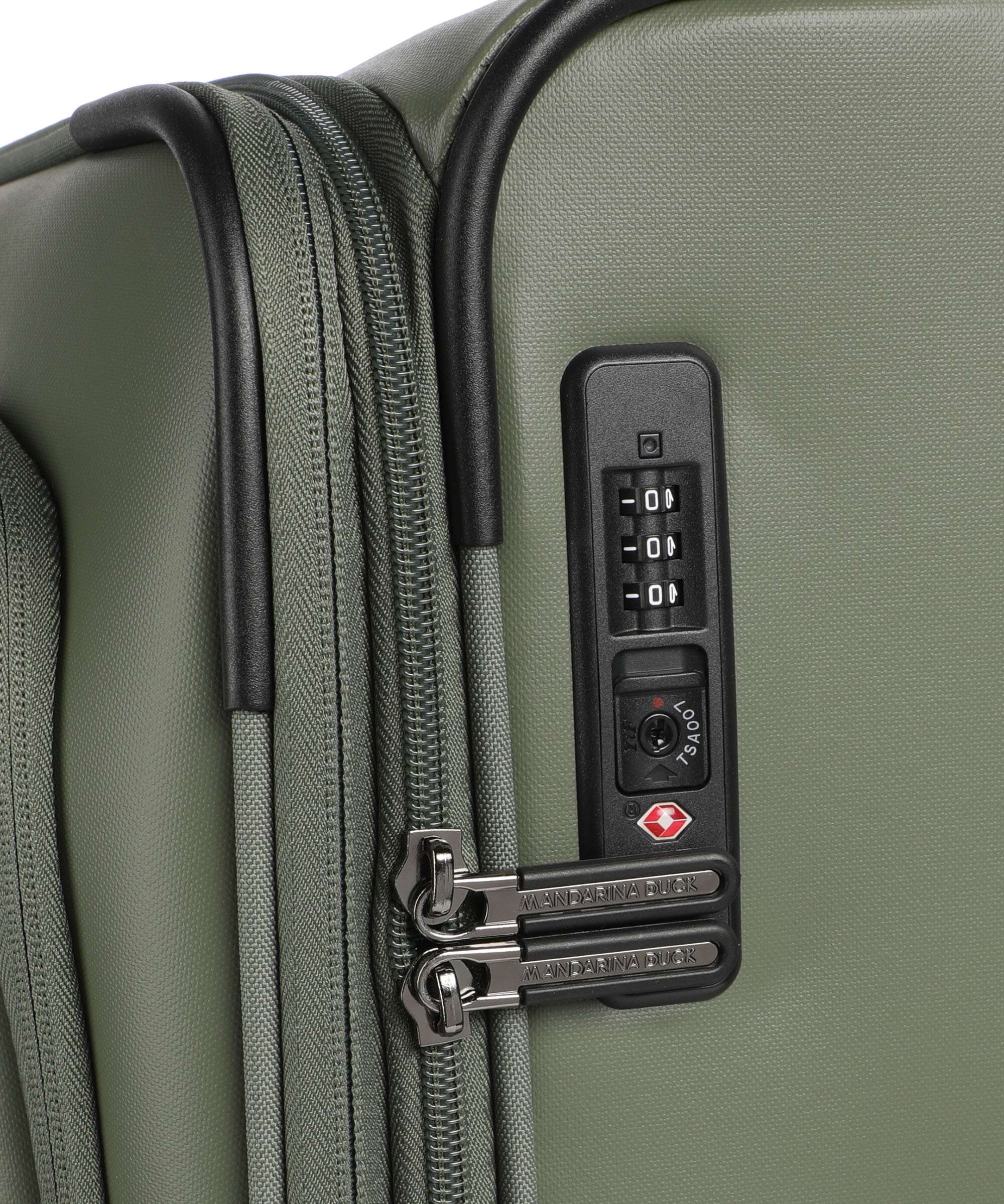 Mandarina Duck Eco Coated Valise 4 roues pine green - Image 3
