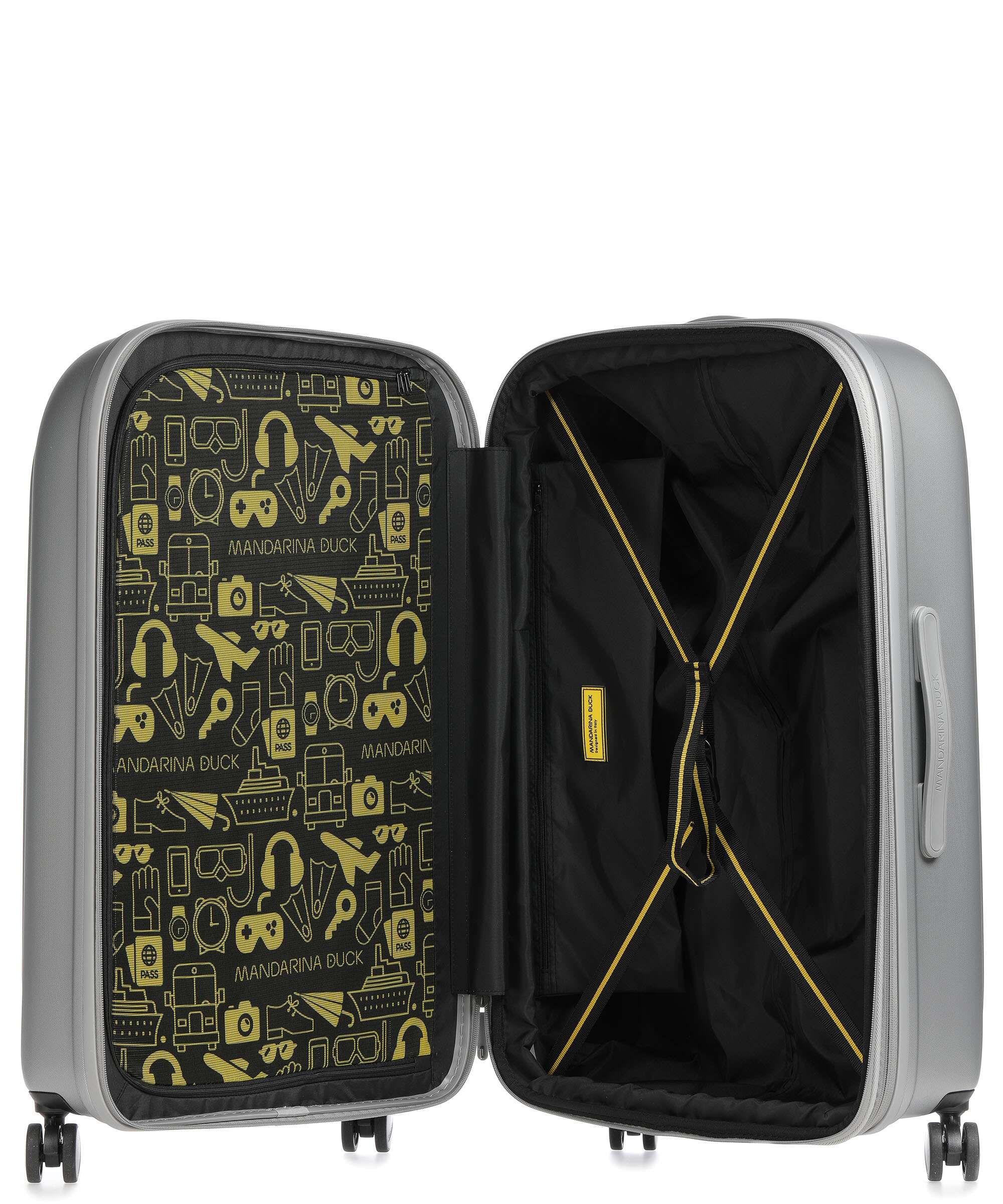 Mandarina Duck Logoduck+ Valise 4 roues silver - Image 6