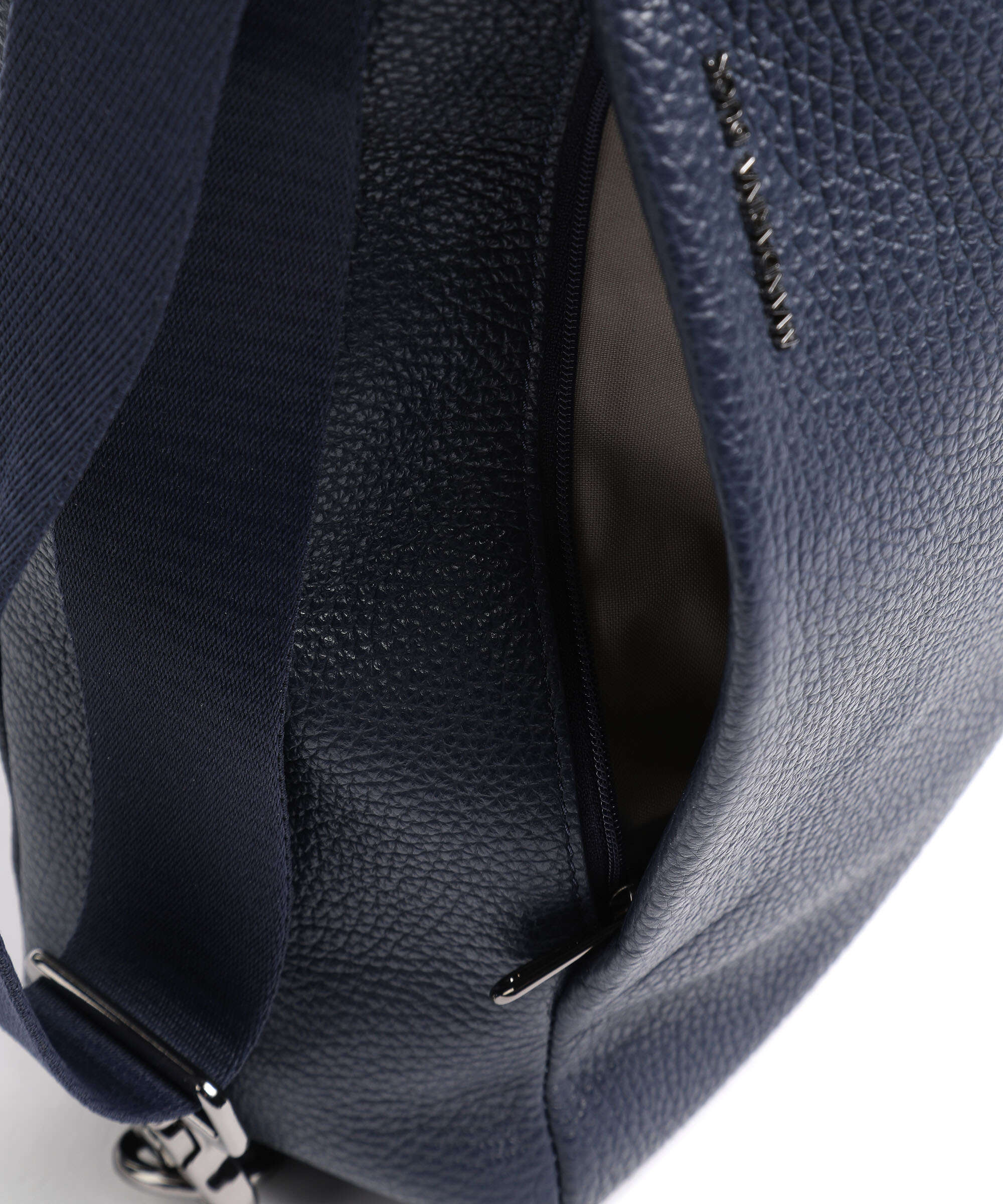 Mandarina Duck Mellow Leather Sac à main porté dos dress blue - Image 5