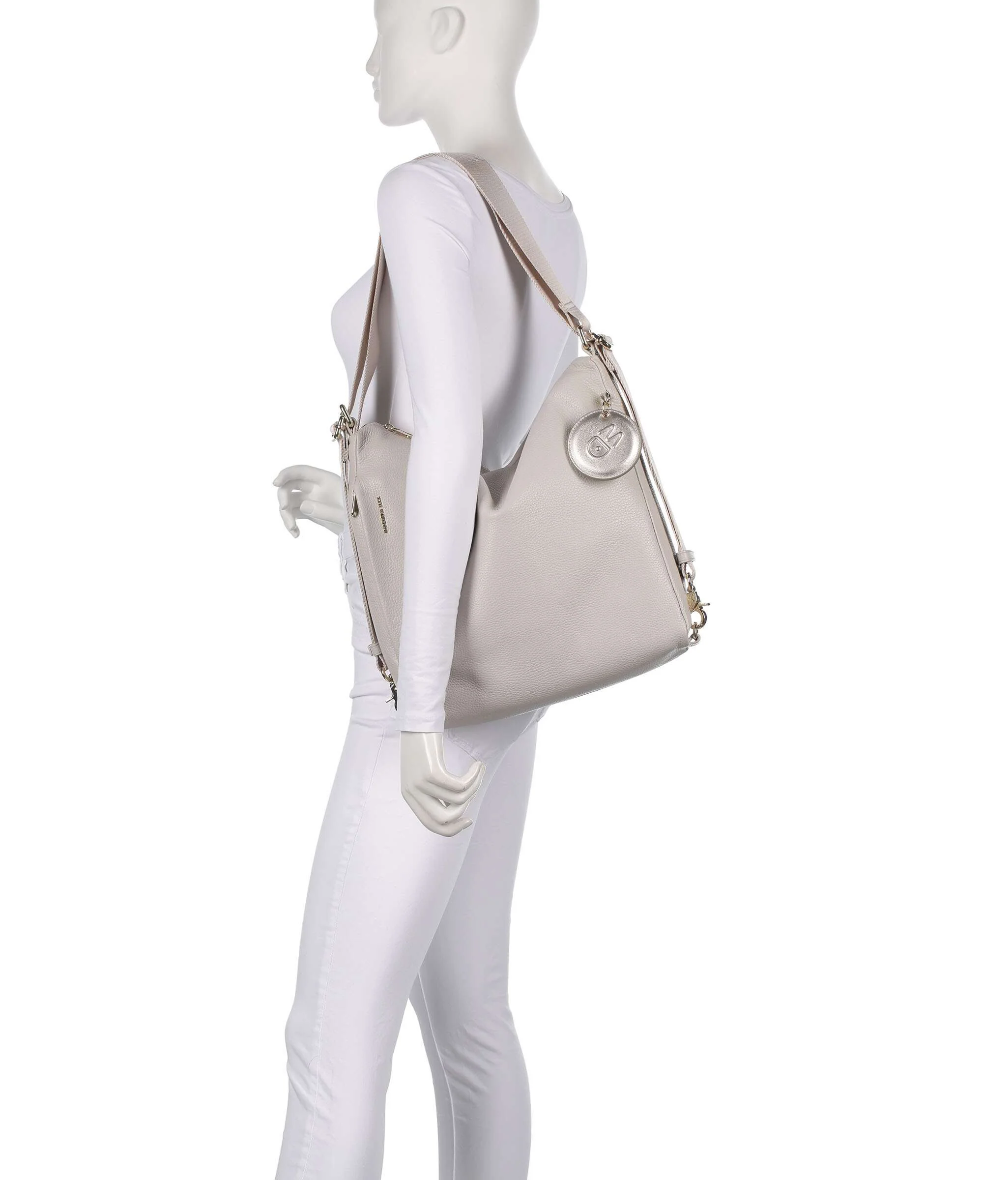 Mandarina Duck Mellow Leather Sac à main porté dos cocoon - Image 3