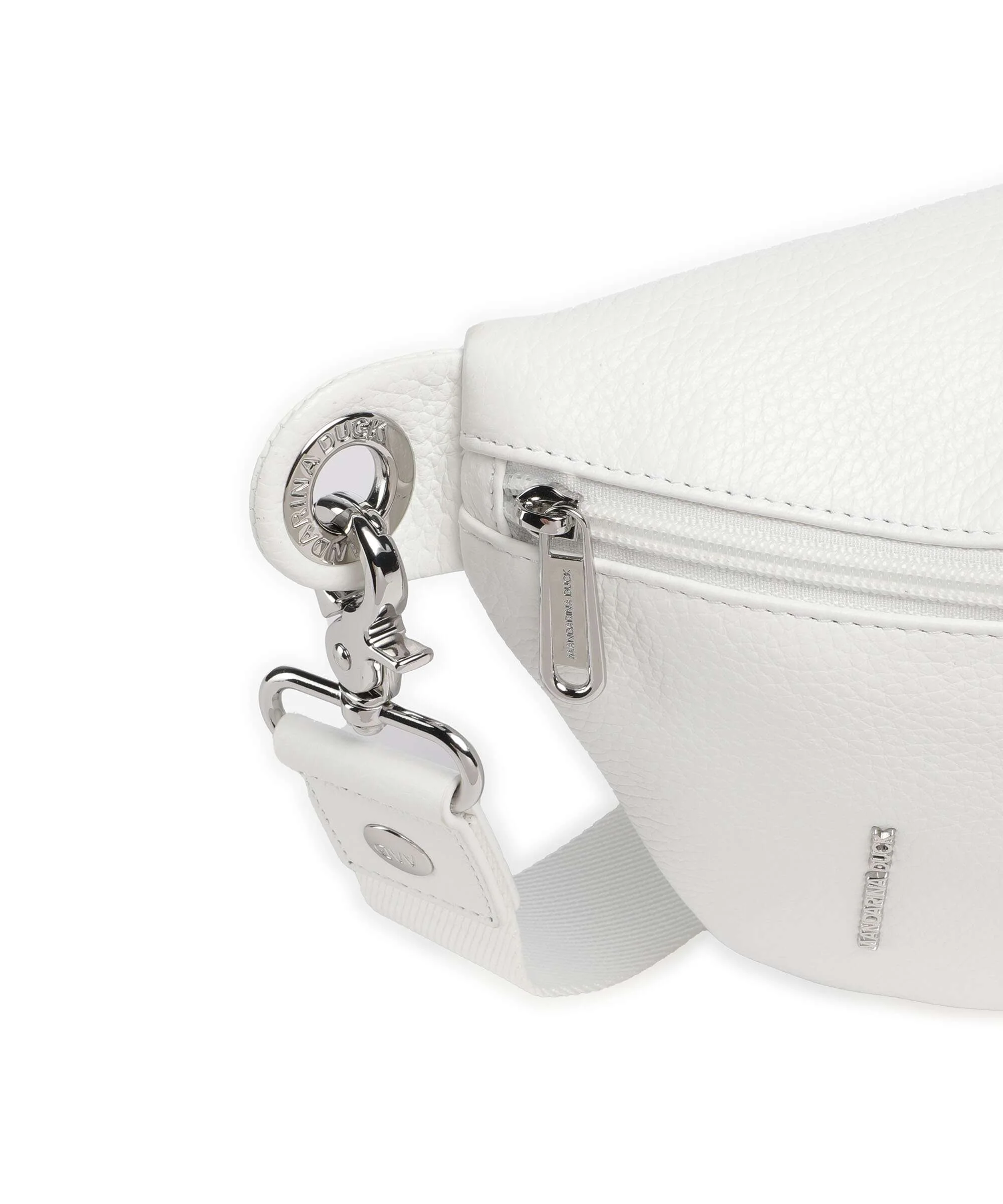 Mandarina Duck Mellow Leather Sac banane blanc - Image 4