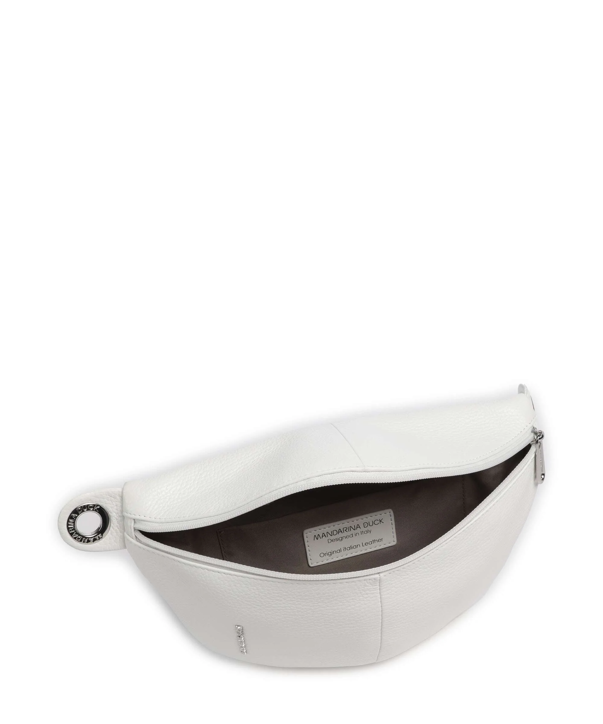 Mandarina Duck Mellow Leather Sac banane blanc - Image 5