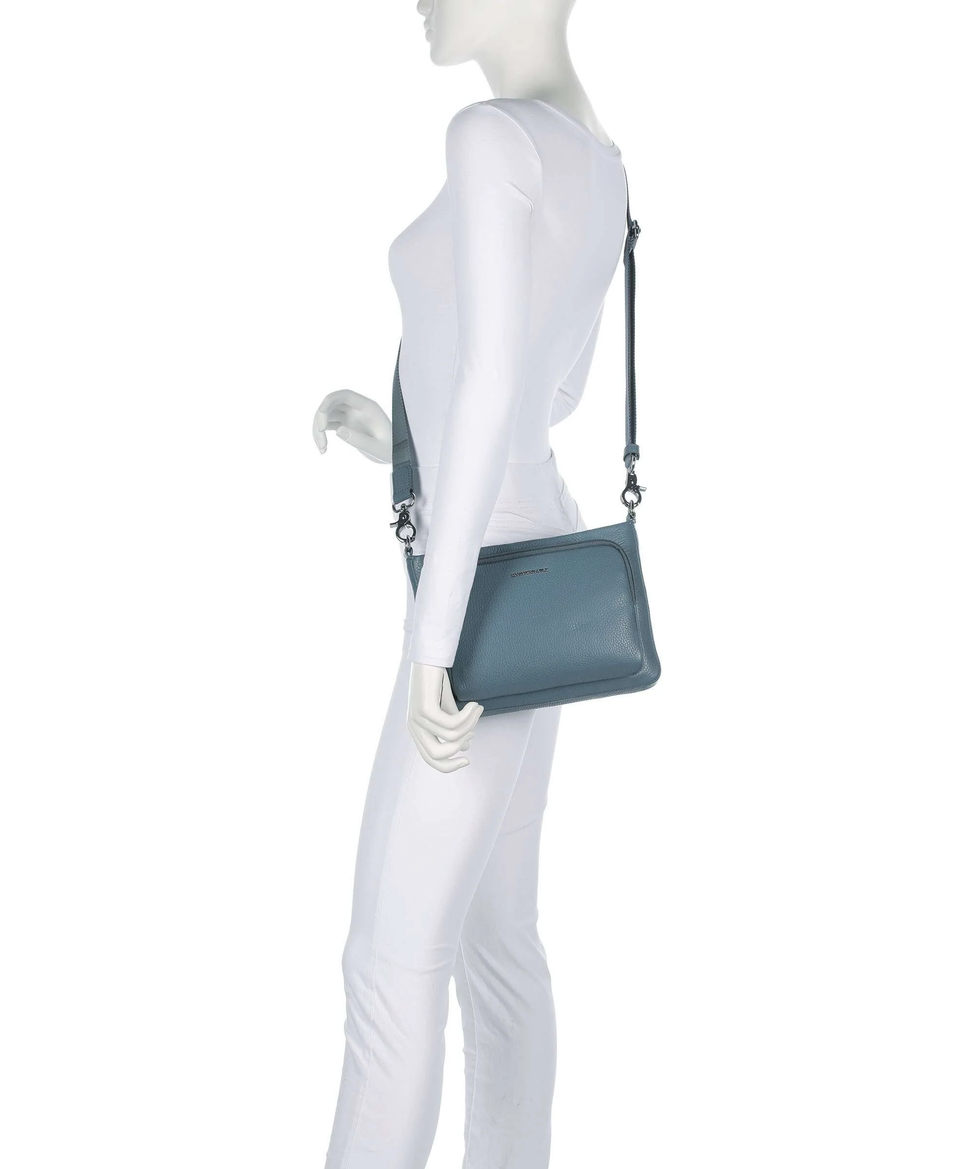 Mandarina Duck Mellow Leather Sac bandoulière iron - Image 3