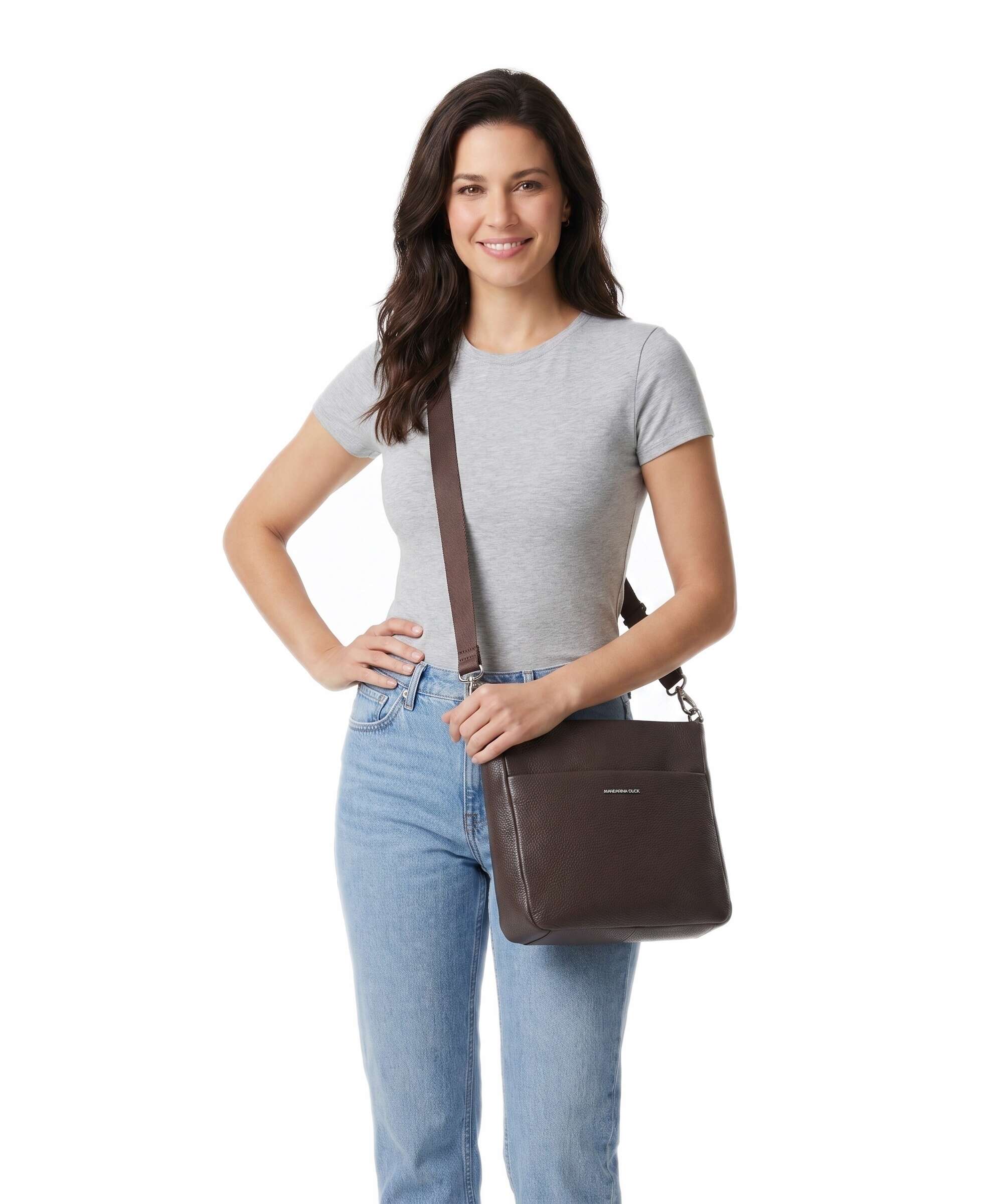 Mandarina Duck Mellow Leather Sac bandoulière espresso - Image 3