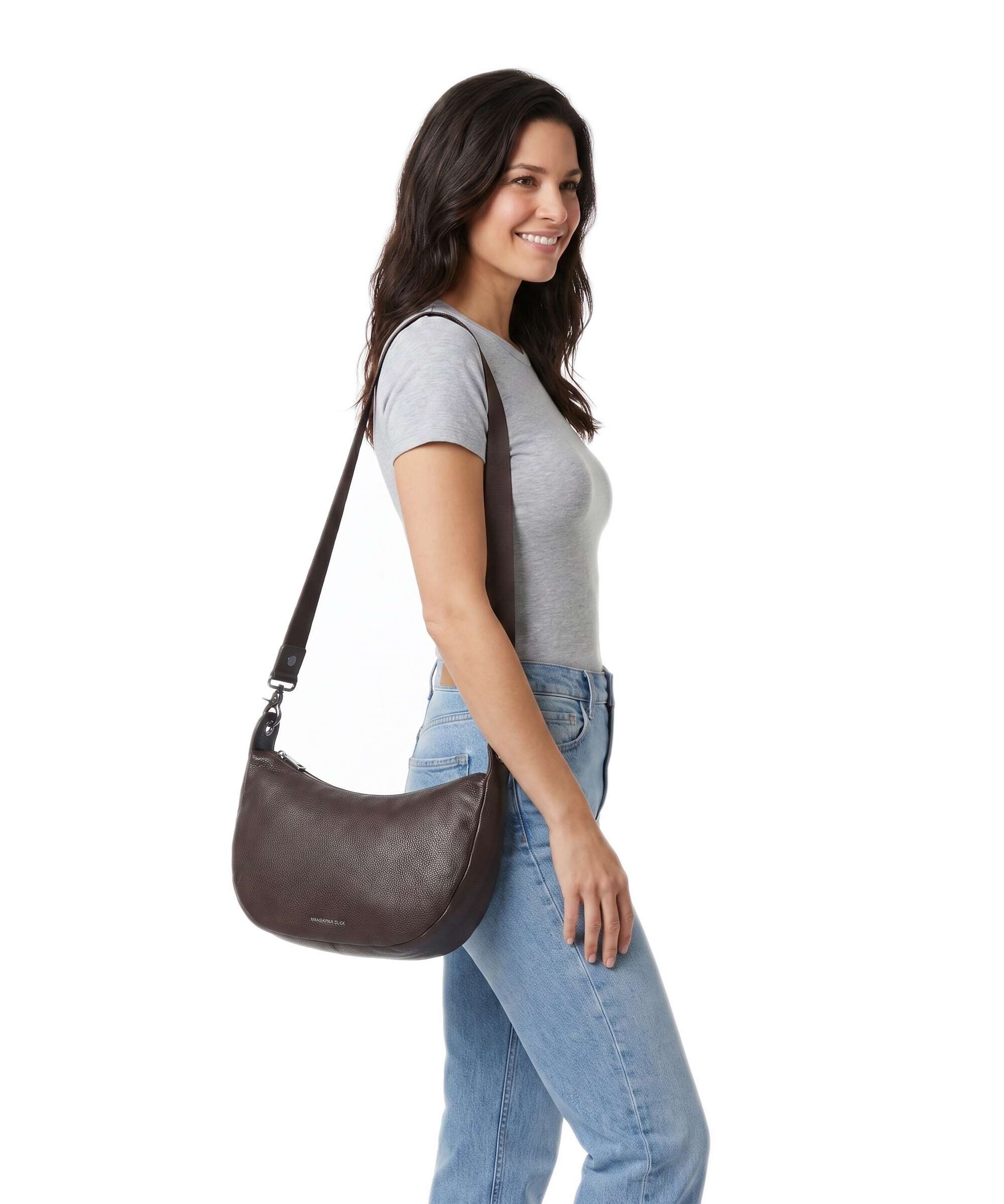 Mandarina Duck Mellow Leather Sac porté épaule espresso - Image 3