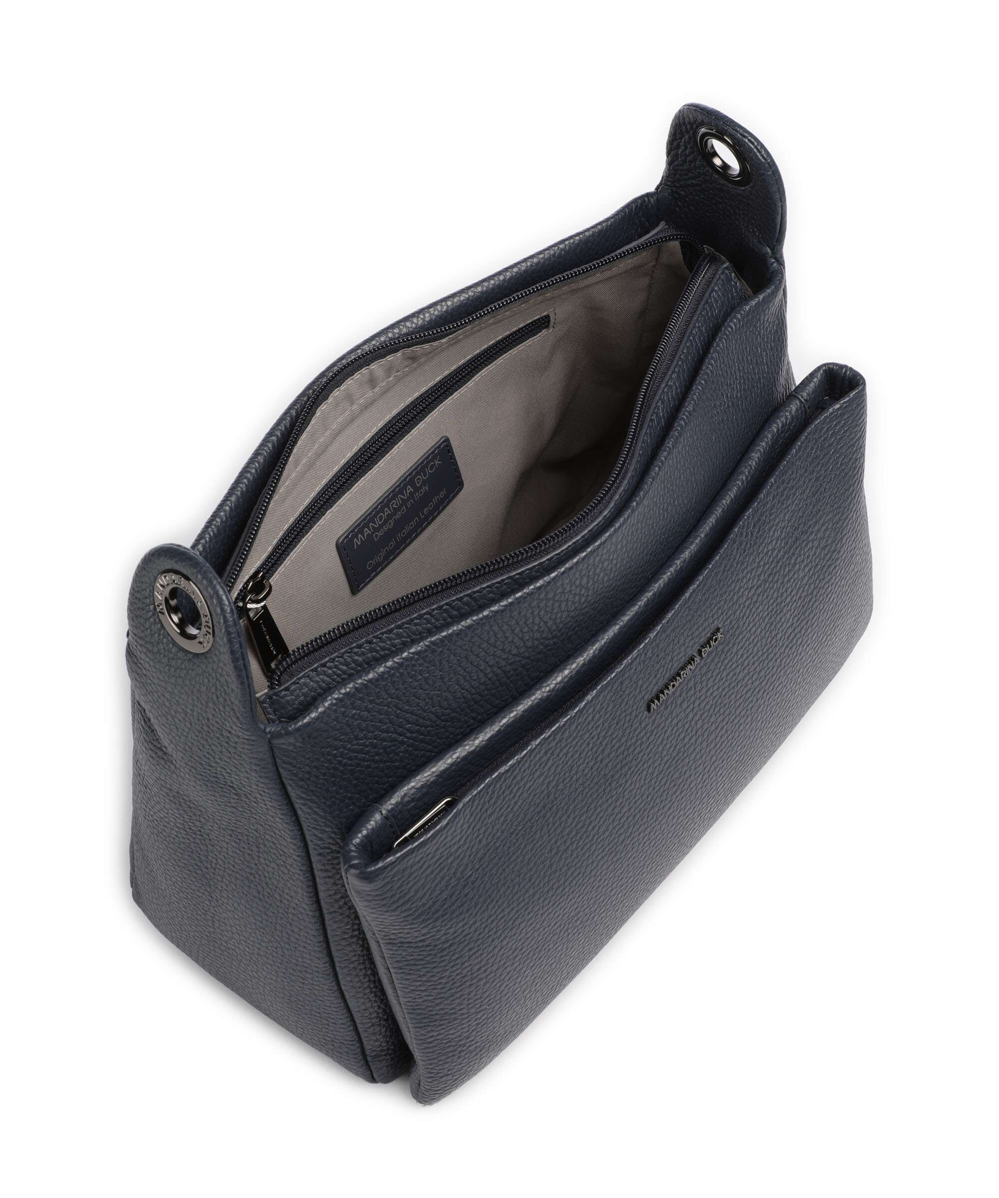 Mandarina Duck Mellow Leather Sac porté épaule dress blue - Image 5