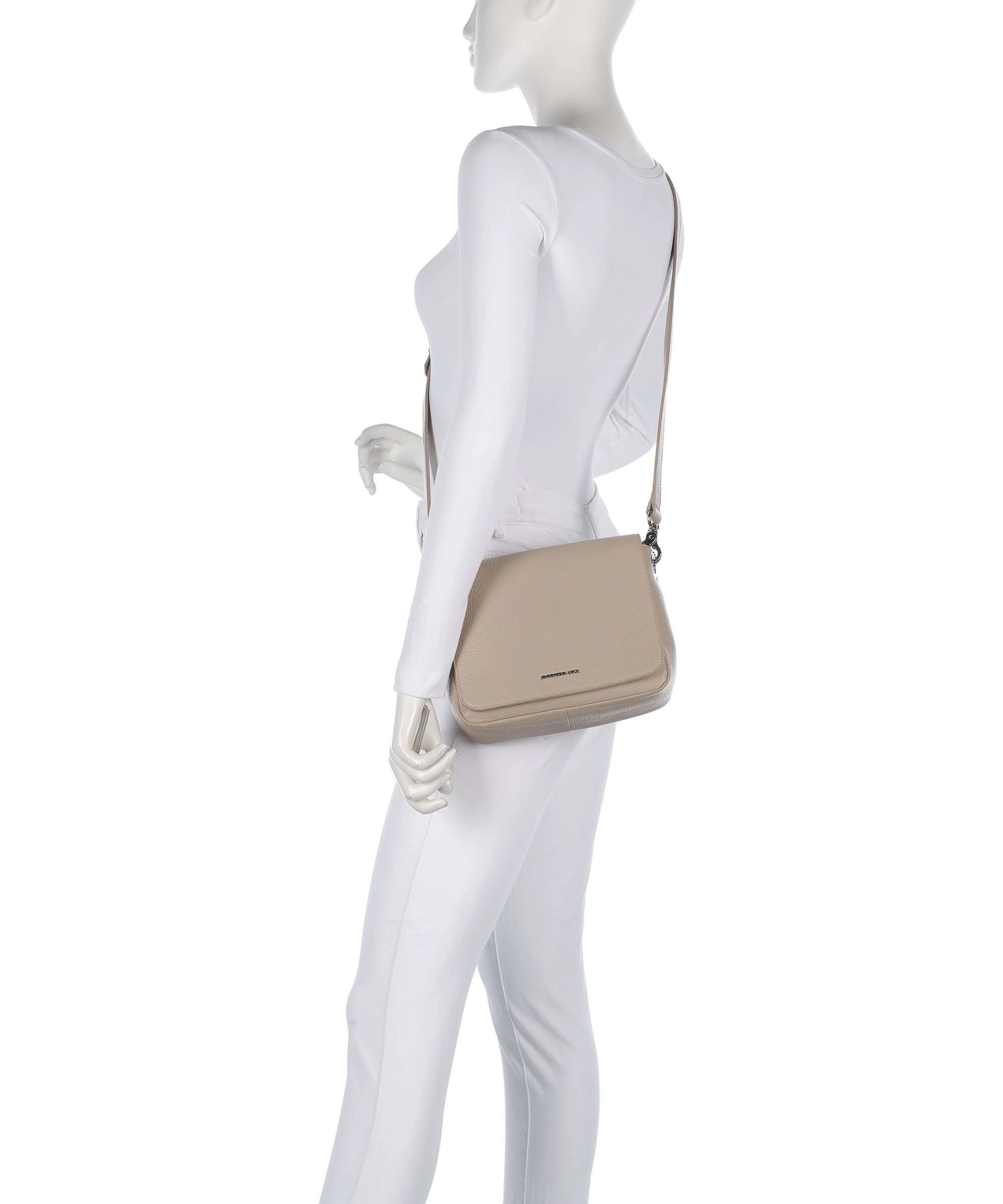 Mandarina Duck Mellow Leather Sac porté épaule warm taupe - Image 3