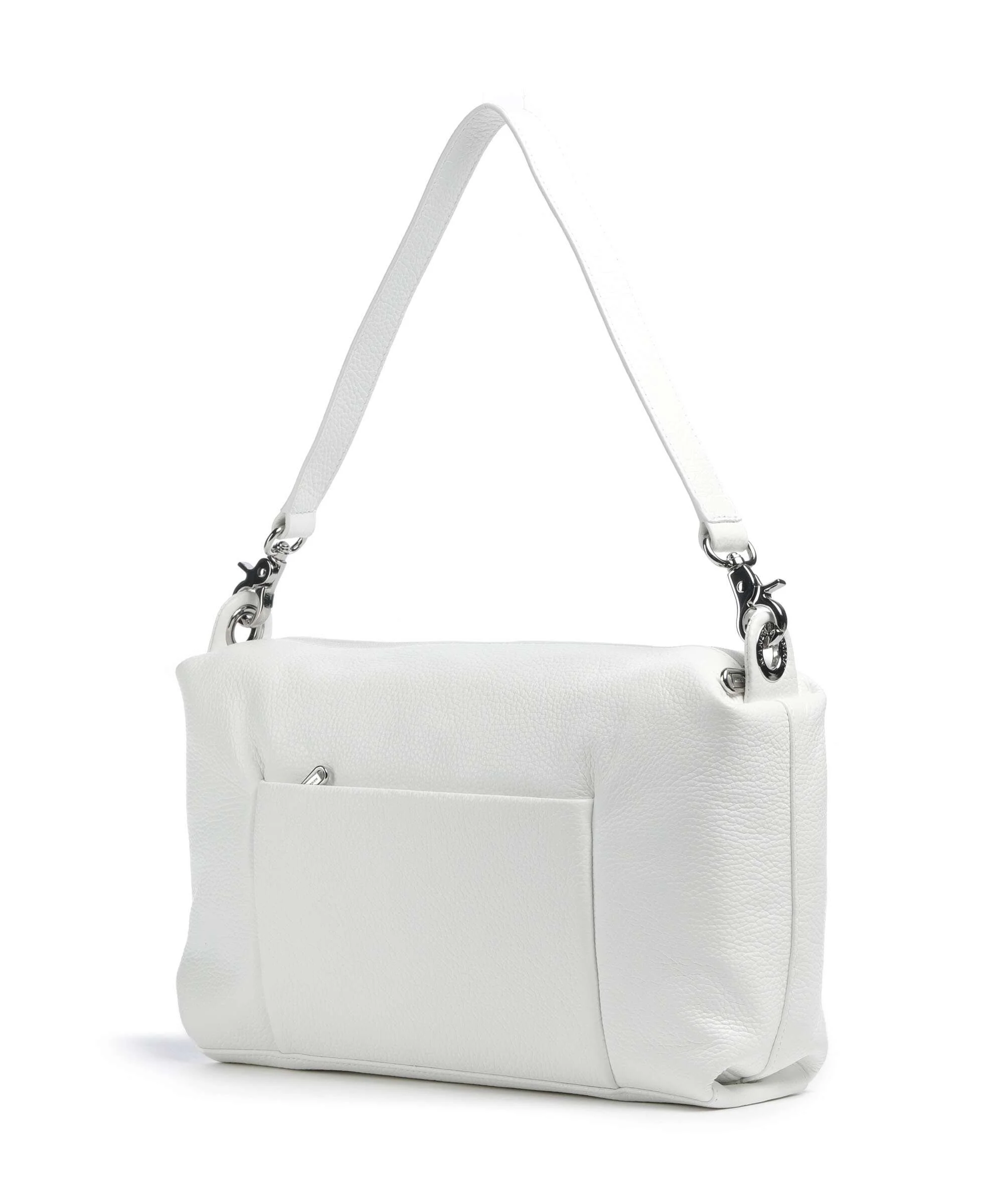 Mandarina Duck Mellow Leather Sac porté épaule blanc - Image 2