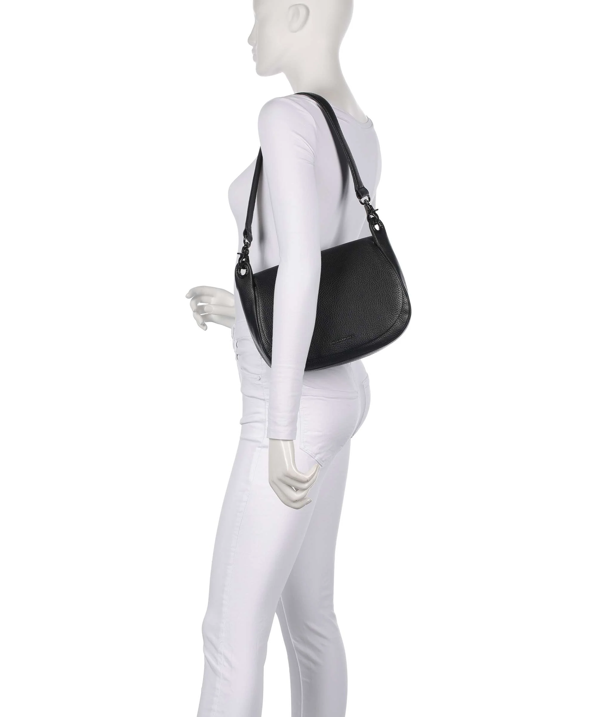 Mandarina Duck Mellow Leather Sac porté épaule nero - Image 3