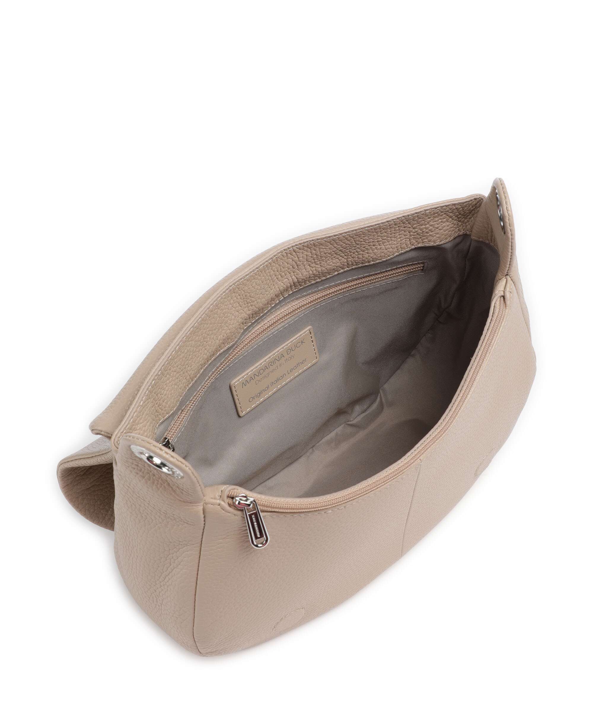 Mandarina Duck Mellow Leather Sac porté épaule warm taupe - Image 6
