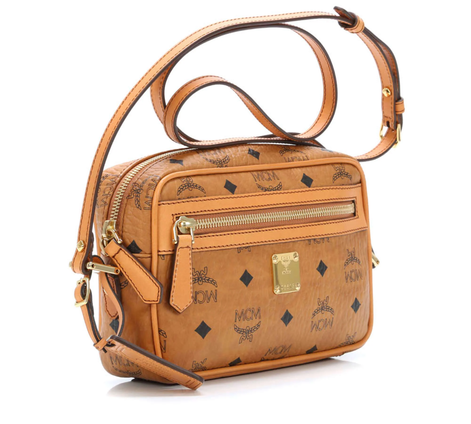 MCM Sac porté épaule cognac - Image 2