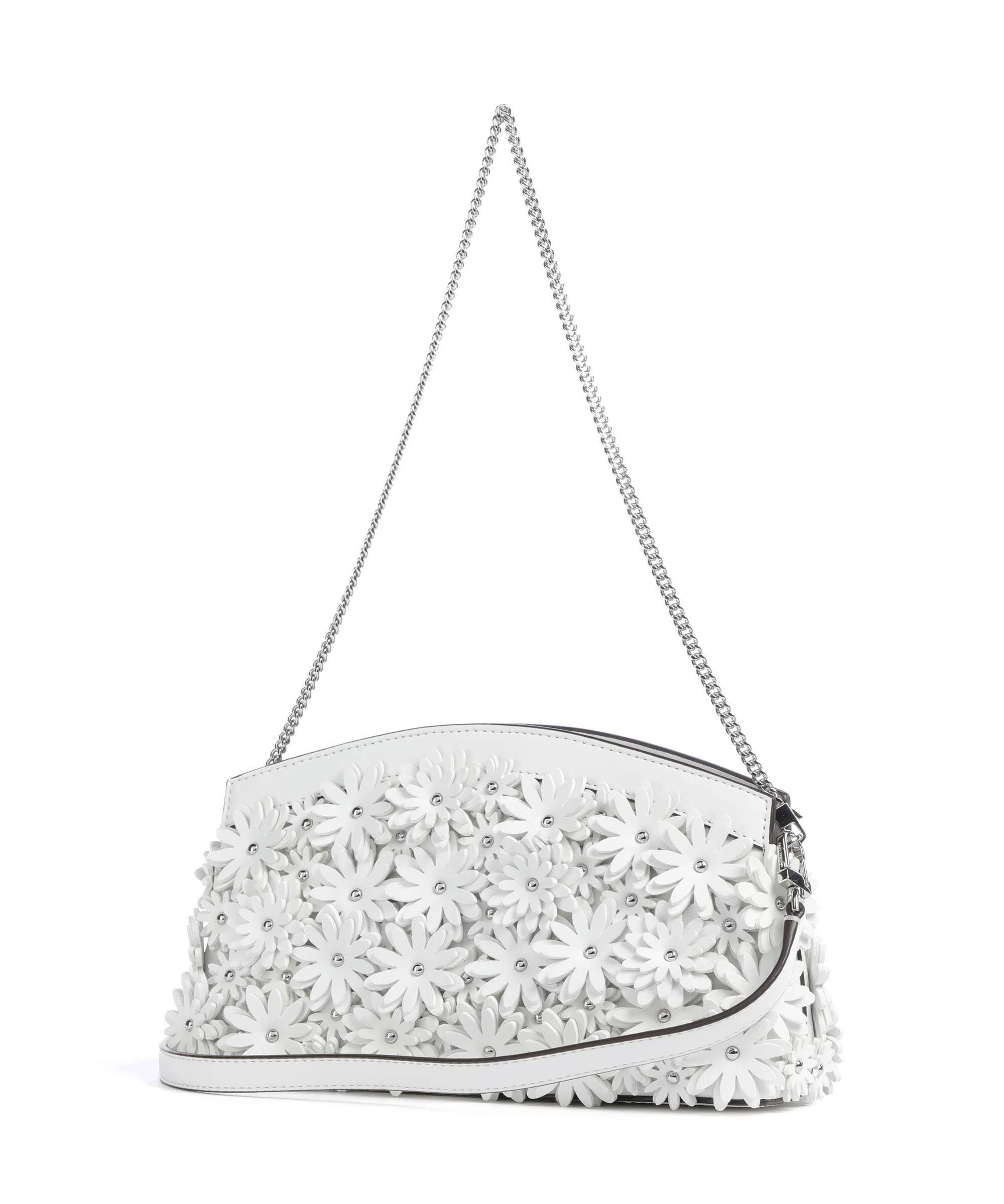 Michael Kors Athena Dome Chain Small Sac porté épaule optic white - Image 2
