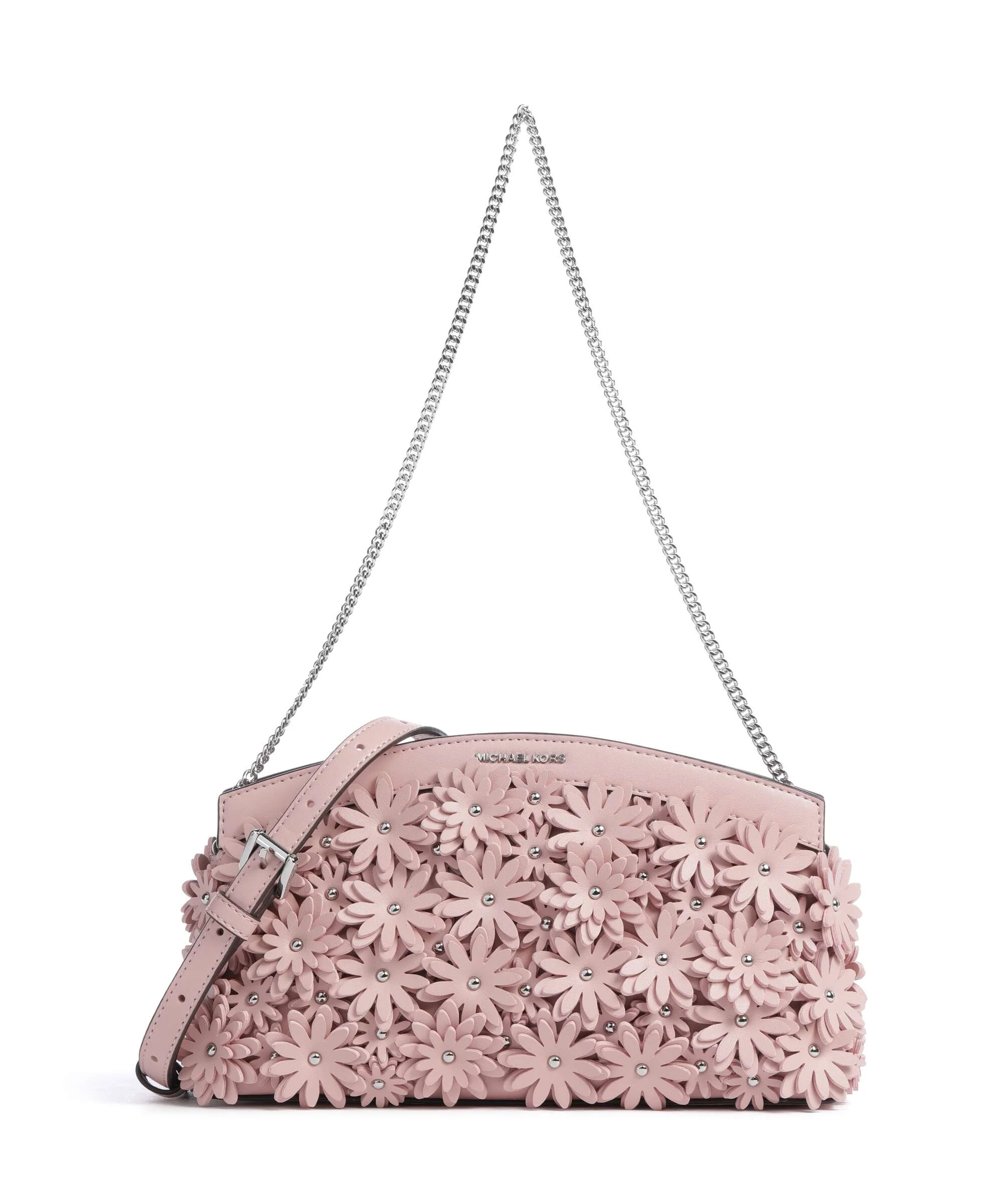 Michael Kors Athena Dome Chain Small Sac porté épaule smokey rose