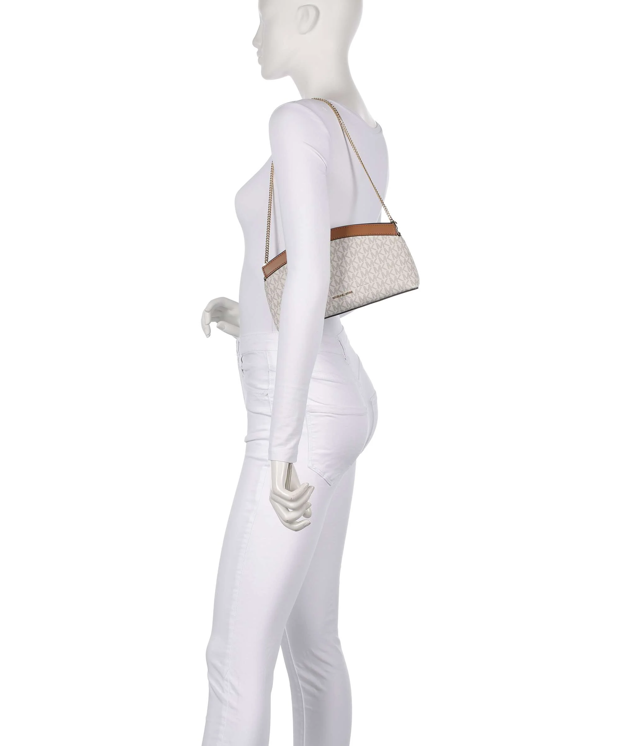 Michael Kors Athena Small Sac porté épaule vanilla/acorn - Image 3