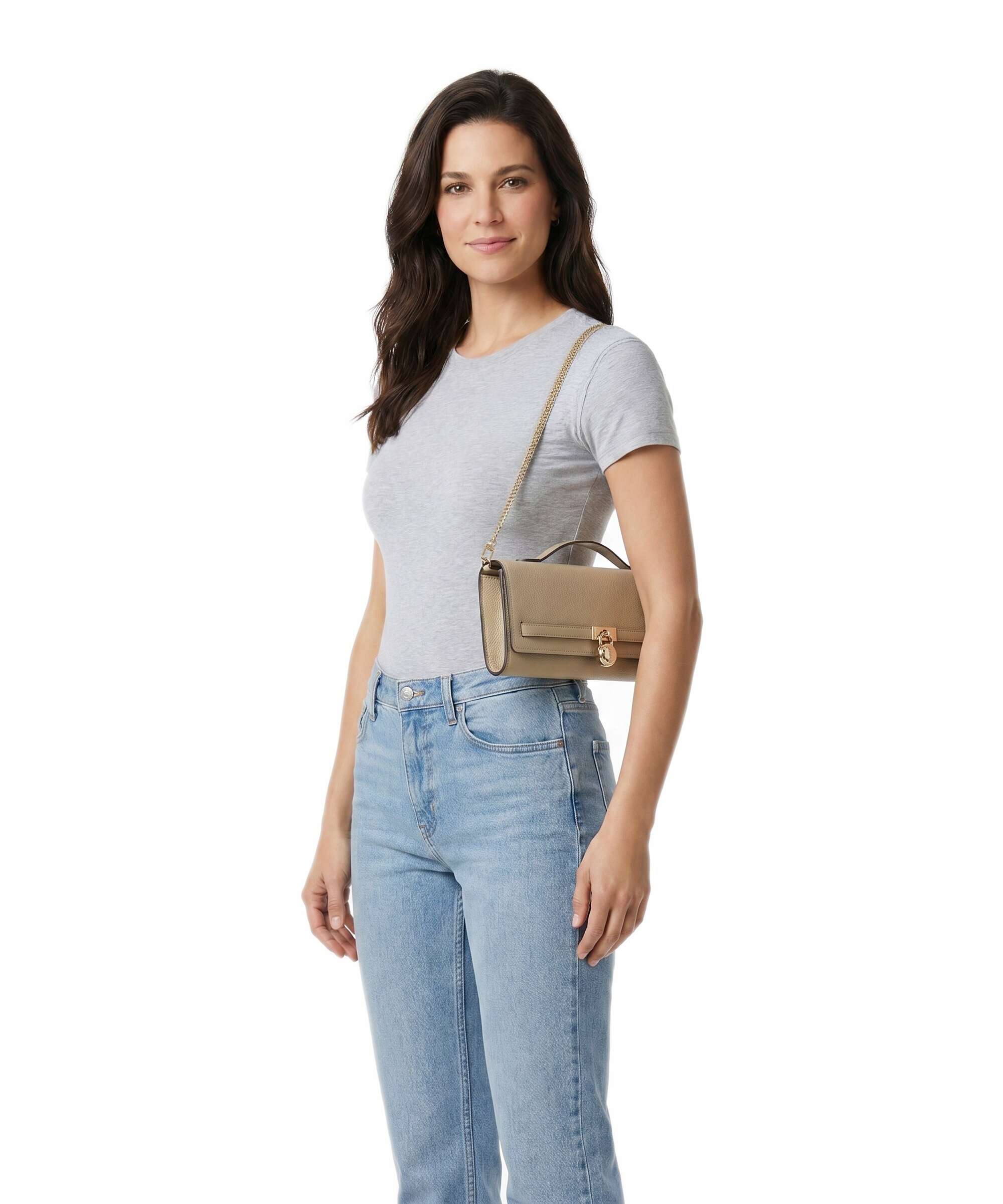 Michael Kors Hamilton Moderne Medium Sac porté épaule khaki - Image 3
