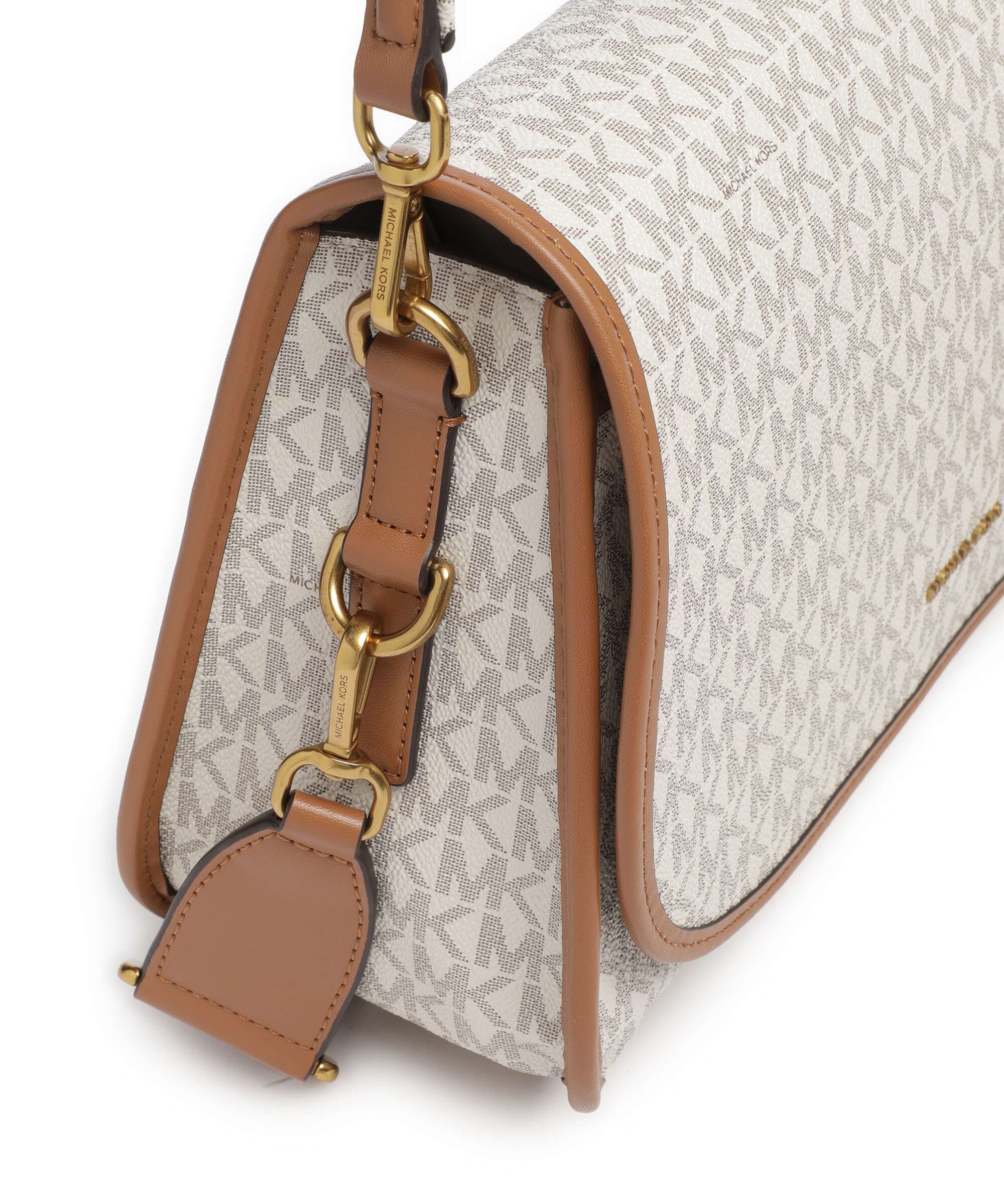 Michael Kors Holmes Medium Sac porté épaule vanilla/acorn - Image 5