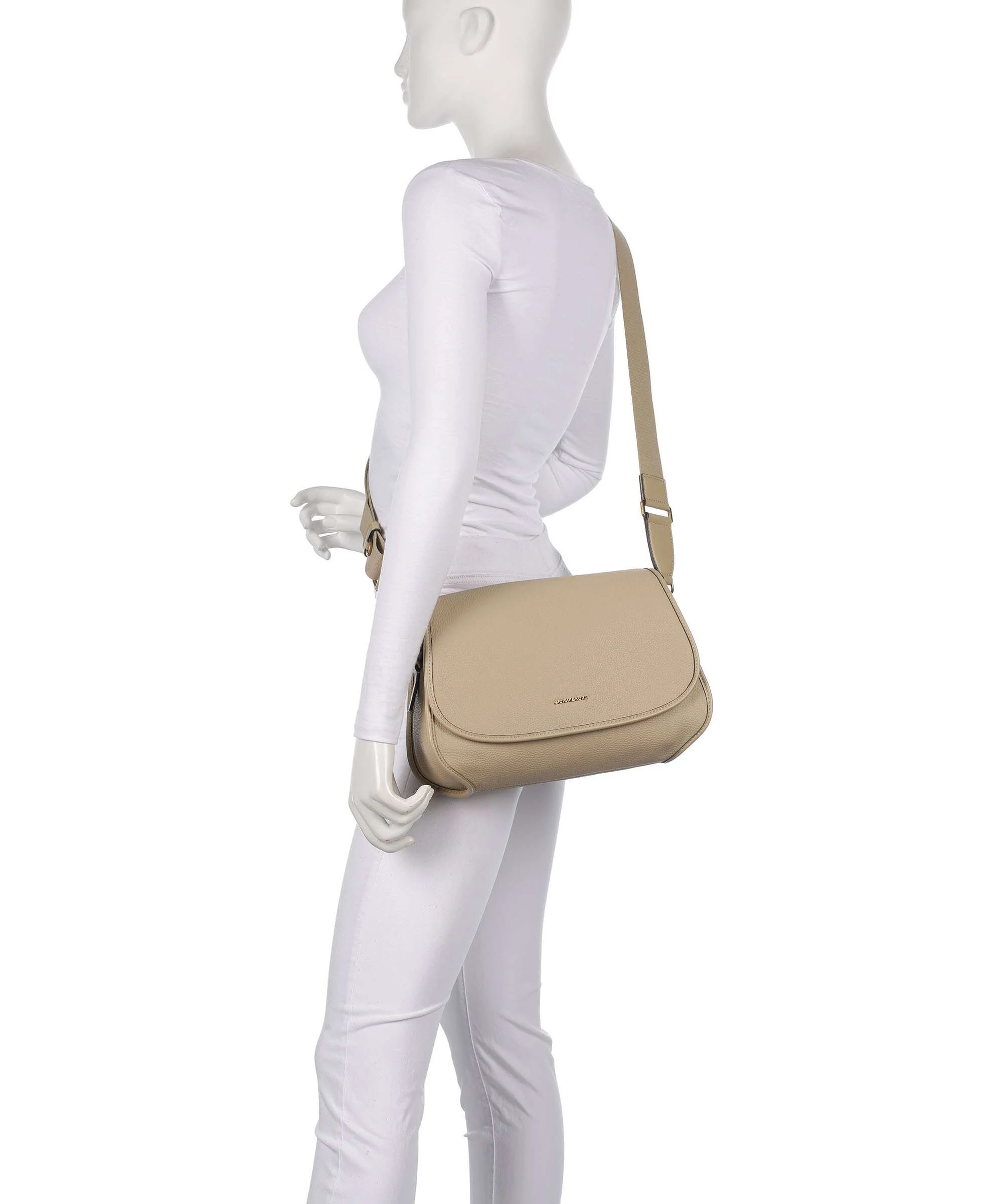 Michael Kors Holmes Medium Sac porté épaule khaki - Image 4