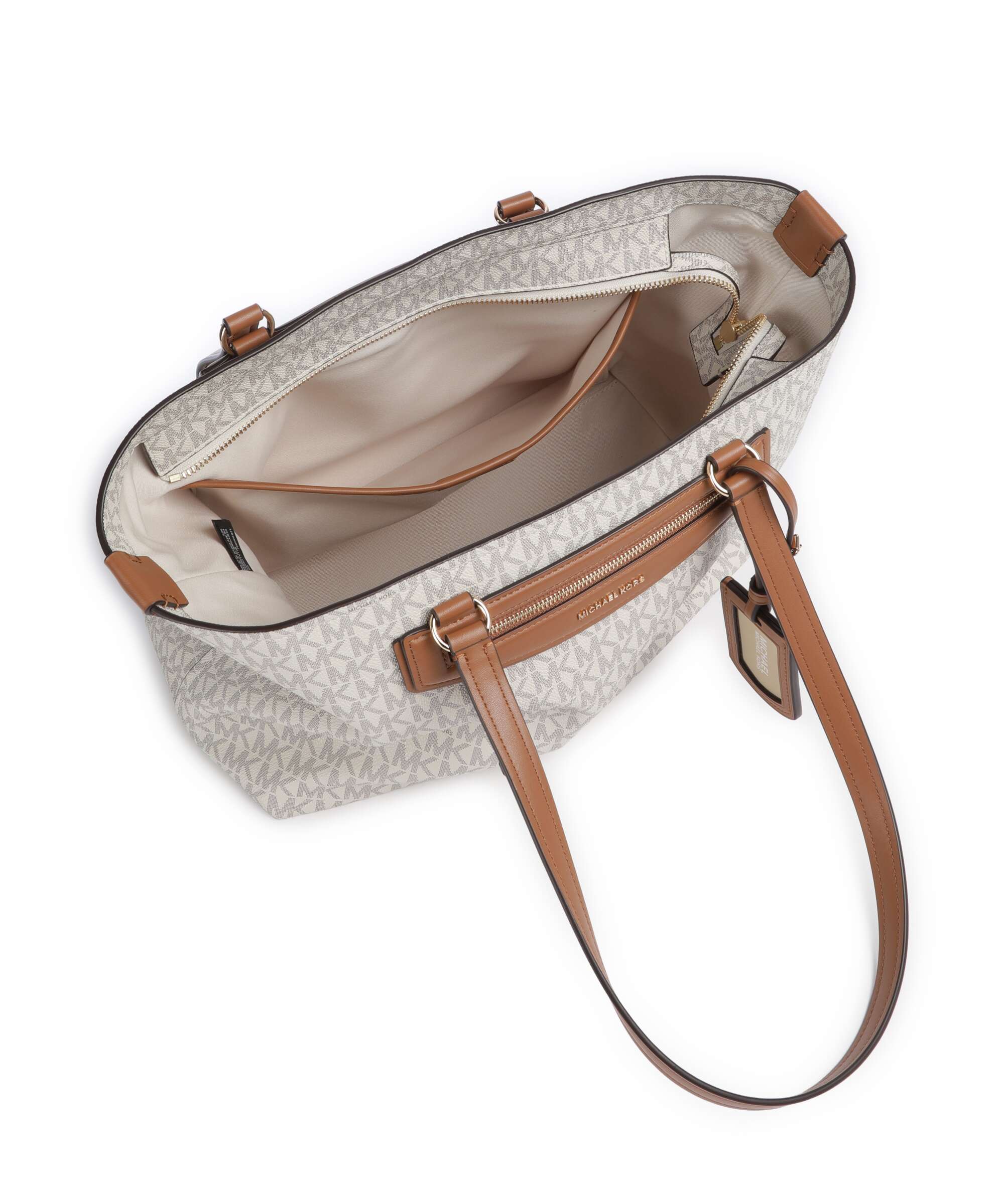Michael Kors Jet Set Travel Medium Cabas vanilla/acorn - Image 5